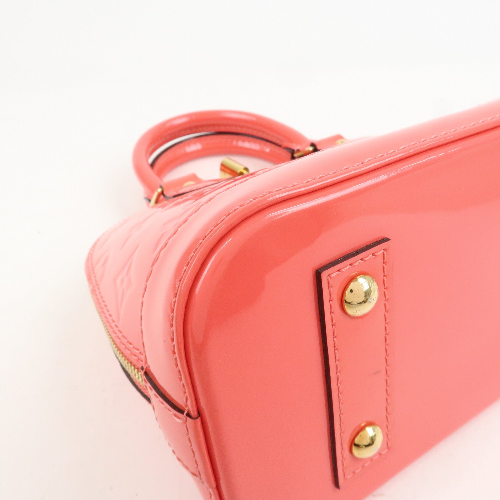 Louis Vuitton Monogram Vernis Alma BB 2Way Bag Hand Bag Rose Rich M90259