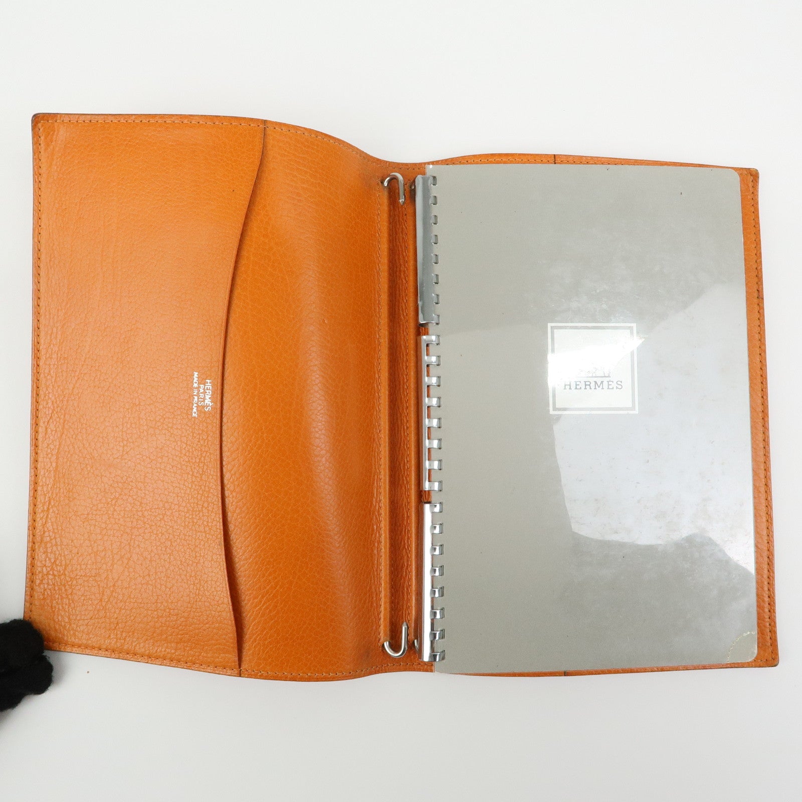 HERMES Togo Leather Agenda Cover Planner Cover □I Stamped Orange