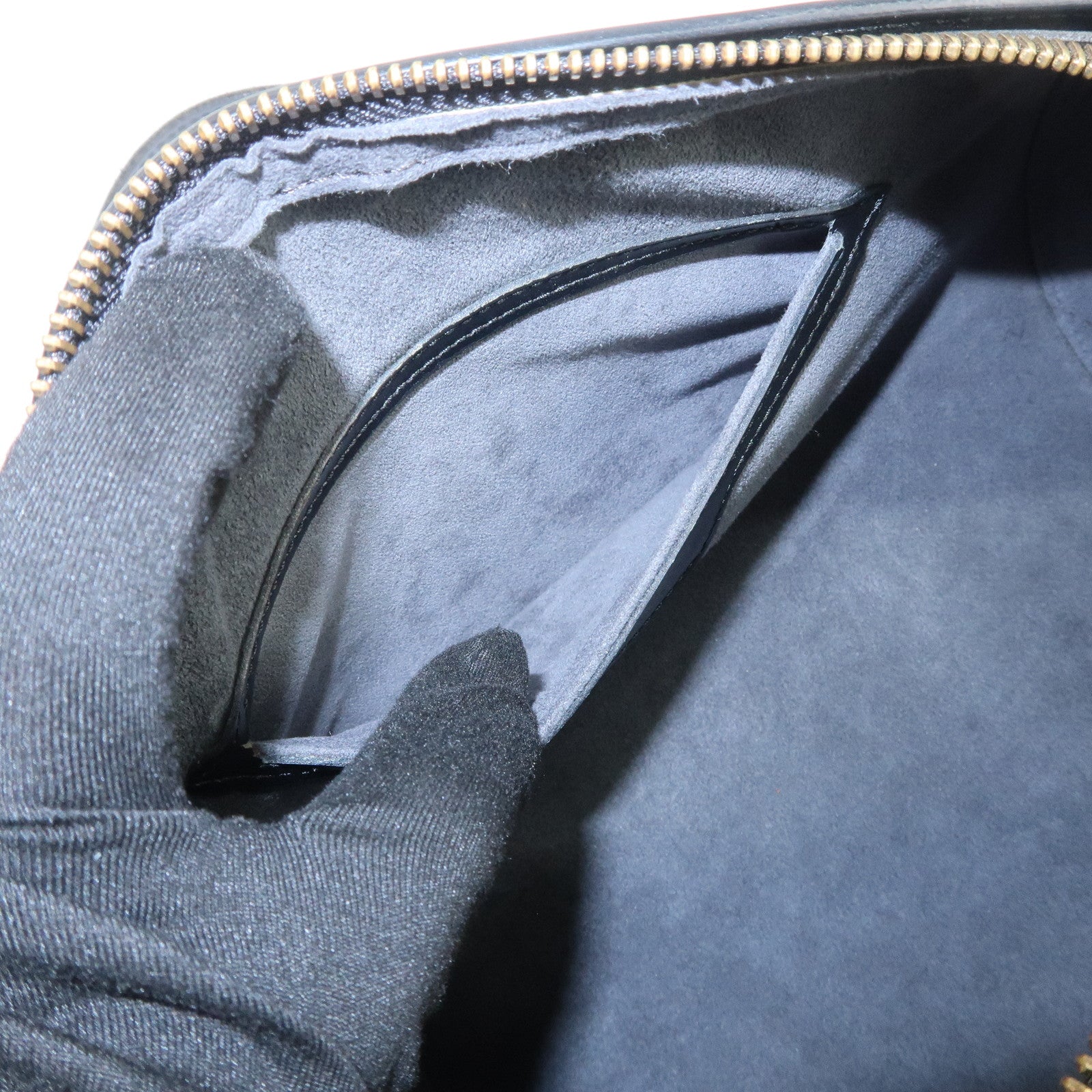 Louis Vuitton Epi Soufflot Shoulder Bag Hand Bag Noir M52222