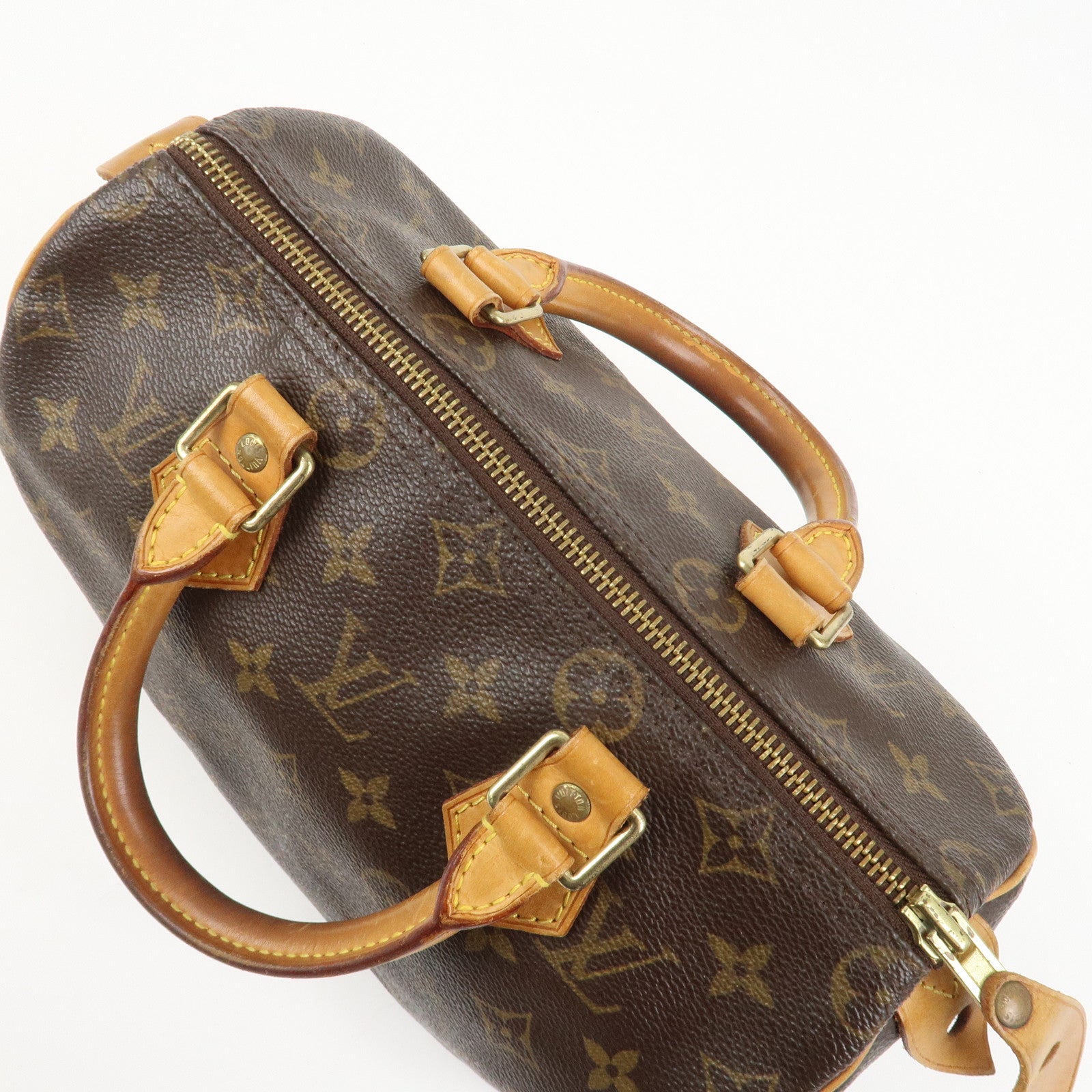 Louis Vuitton Monogram Speedy 25 Boston Bag Hand Bag Brown M41528