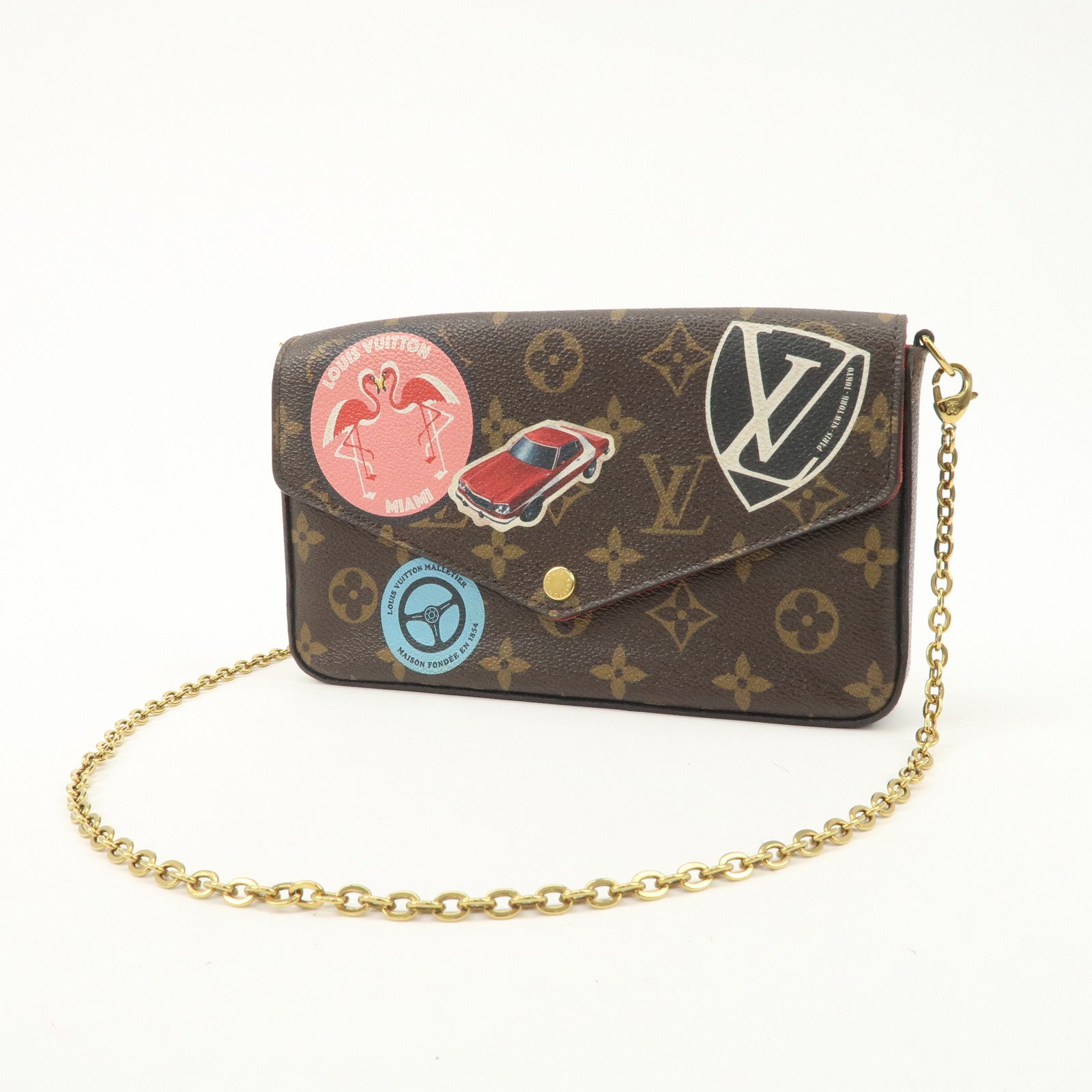 Louis Vuitton Monogram Pochette Felicie My World Tour Brown M62145