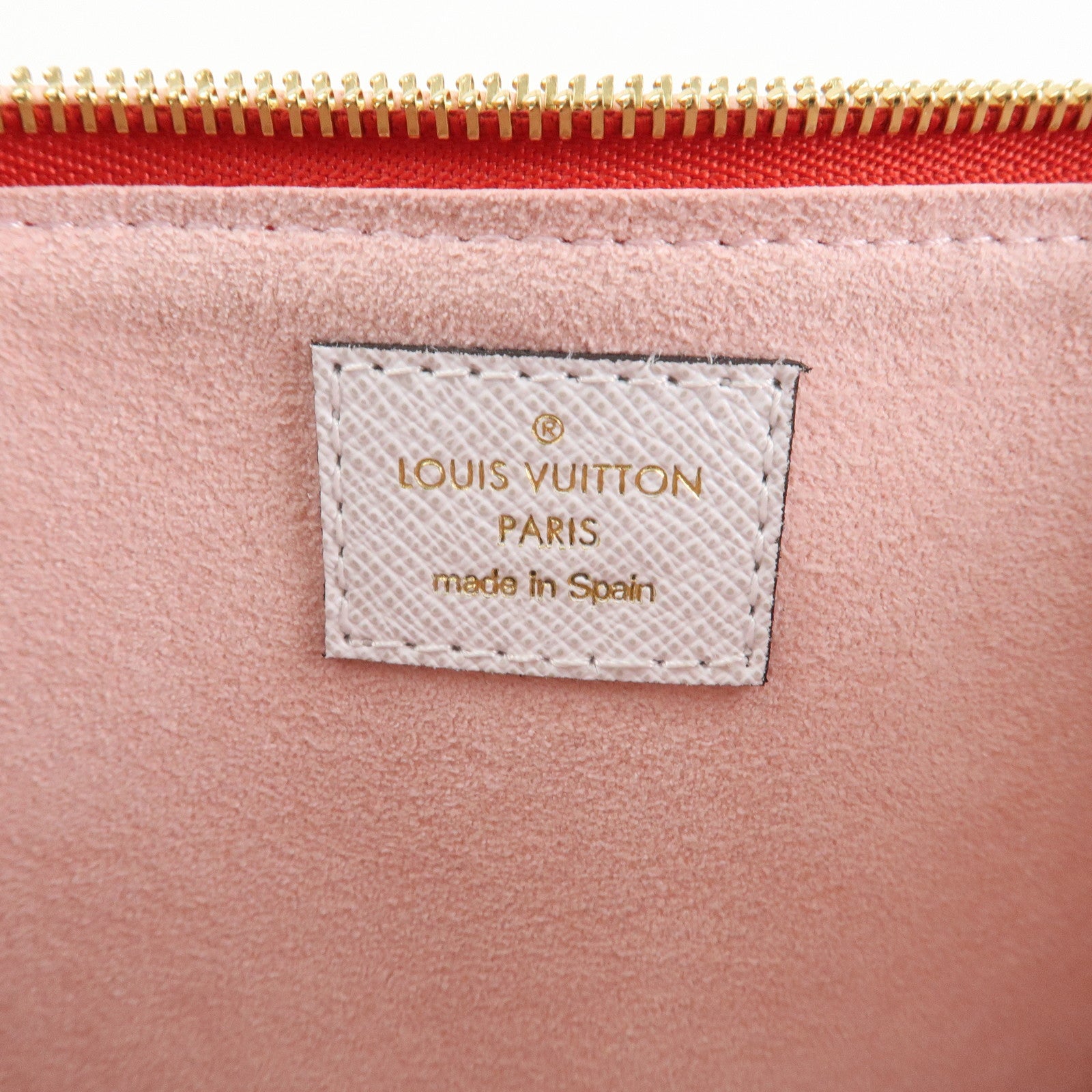 Louis Vuitton Monogram Giant Pochette Double Zip Pouch Rouge M67561 Used