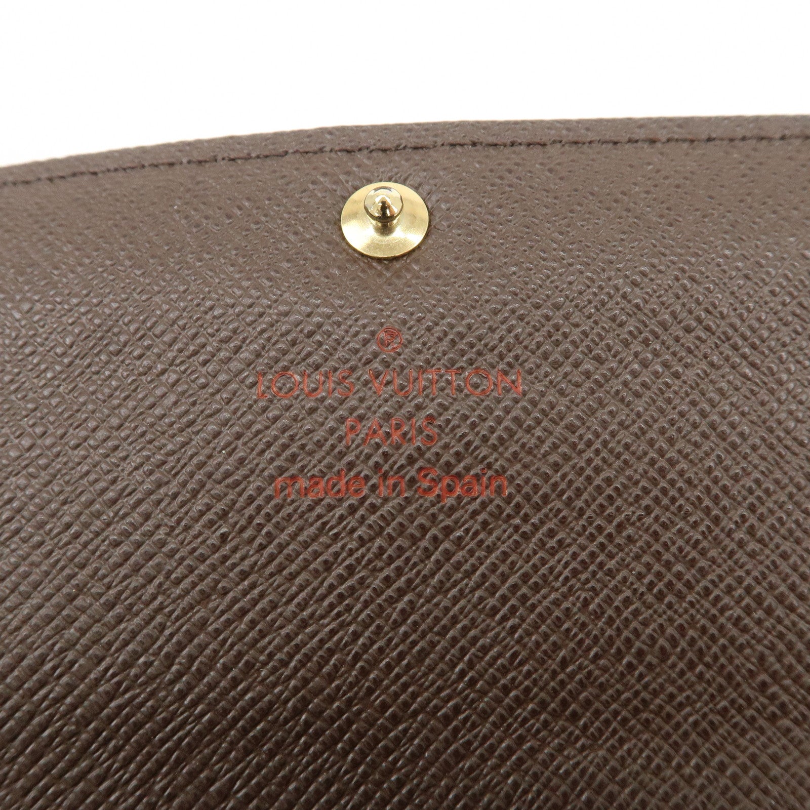 Louis Vuitton Damier Canvas Portefeuille Sarah Long Wallet Brown N61734 Used