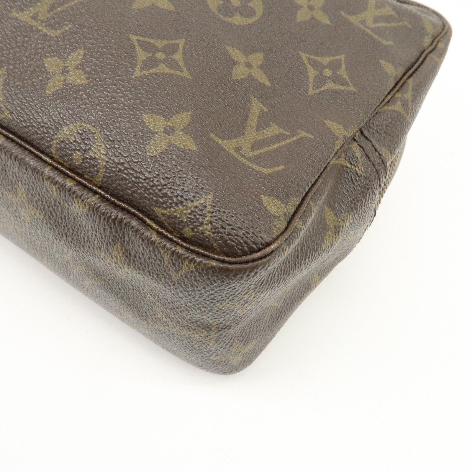 Louis Vuitton Monogram Trousse Toilette 28 Pouch Brown M47522 Used