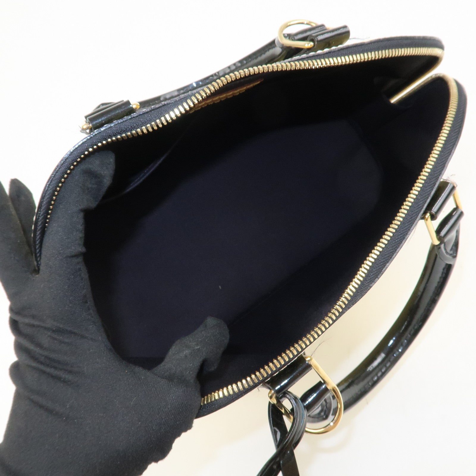 Louis Vuitton Monogram Vernis Sticker Alma PM Hand Bag M50466