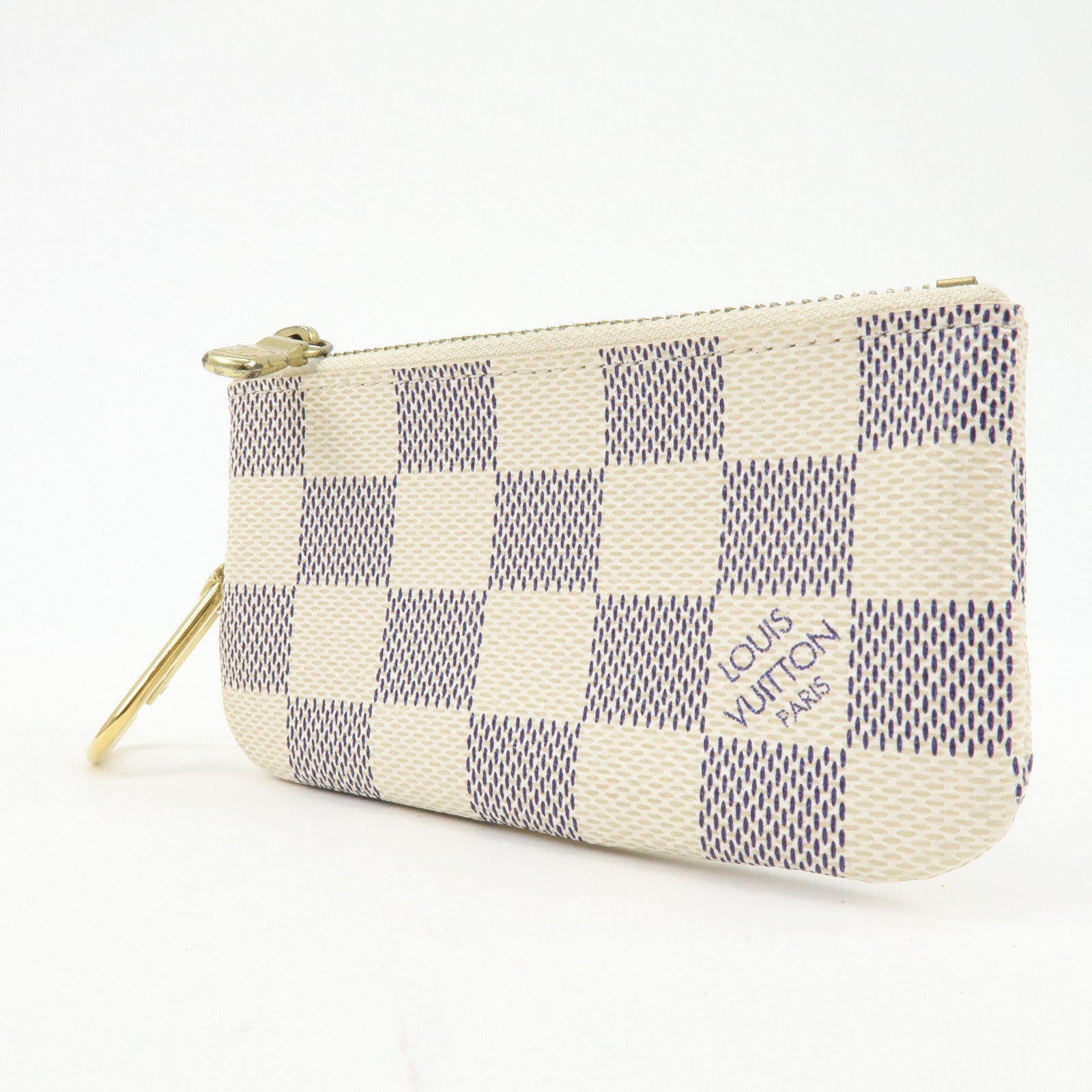 Louis Vuitton Damier Azur Pochette Cles Coin Case N62659