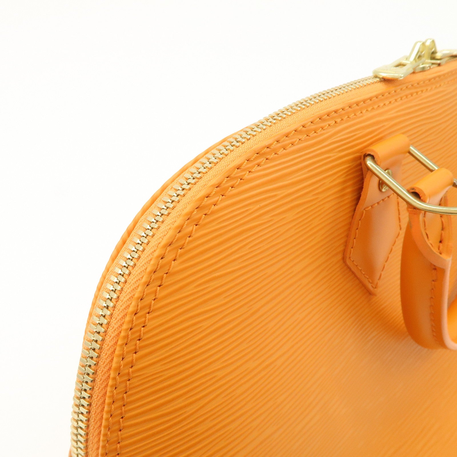 Louis Vuitton Epi Alma Hand Bag Mandarin Orange M5124H