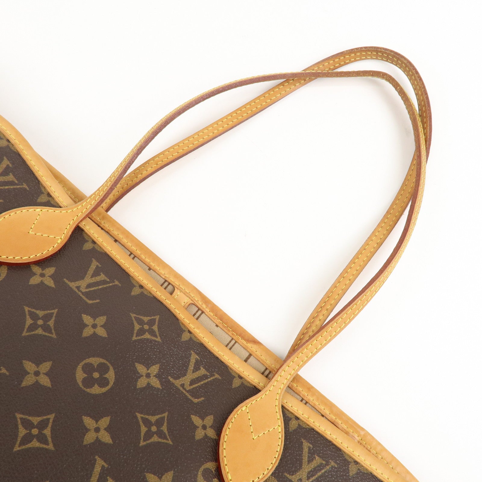 Louis Vuitton Monogram Neverfull MM Tote Bag Brown M40156 Used