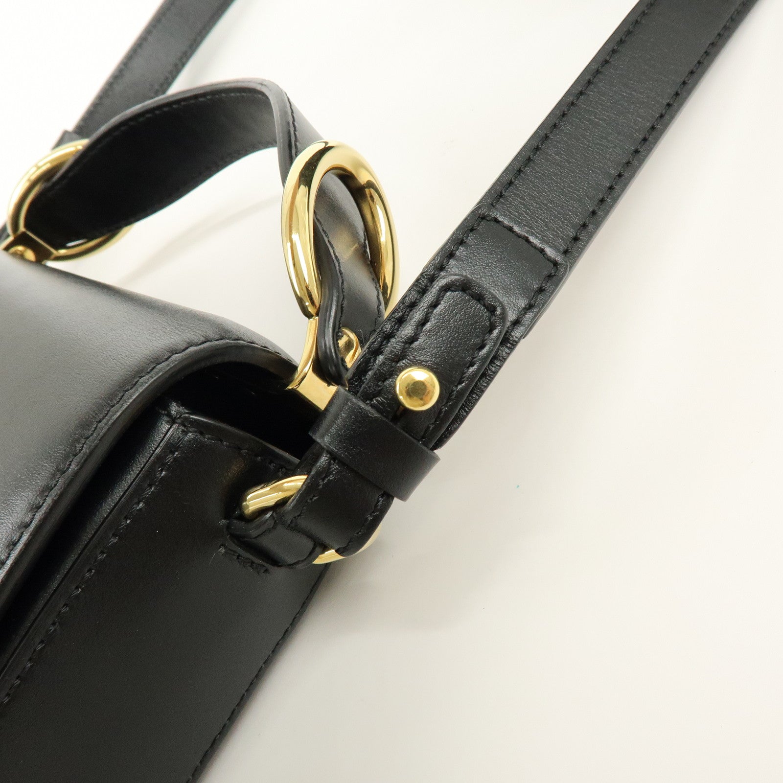 Chloe See By Chloe Leather 2Way Bag Shoulder Bag Hand Bag Black