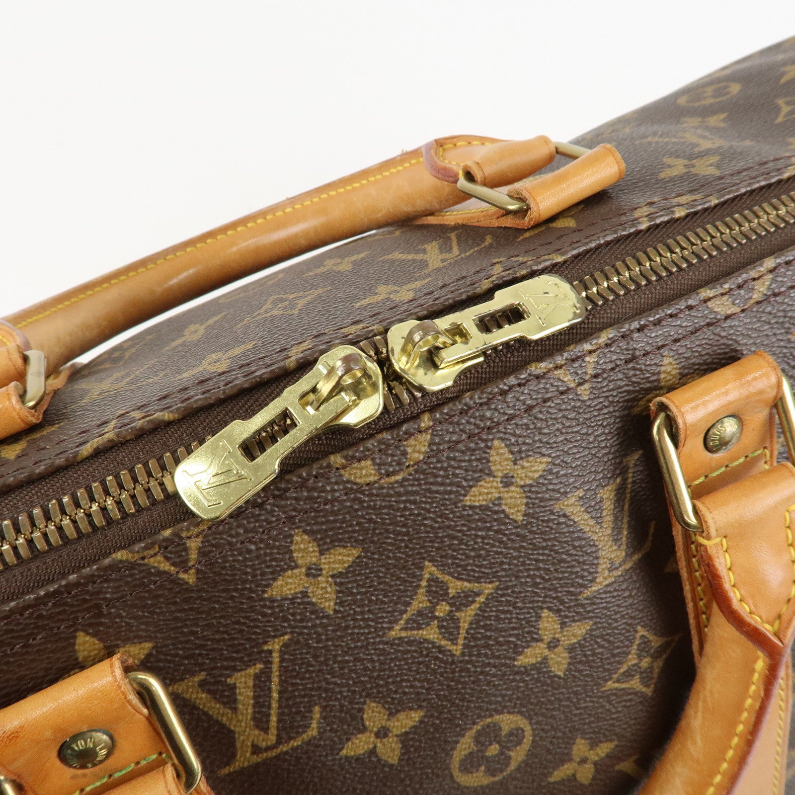 Louis Vuitton Monogram Keep All 50 Bag Boston Bag Brown M41426 Used