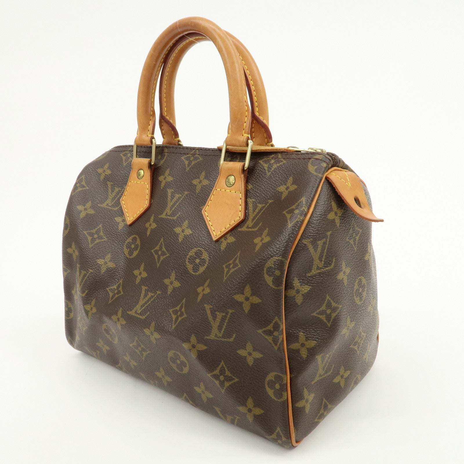 Louis Vuitton Monogram Speedy 25 Boston Bag Hand Bag Brown M41528