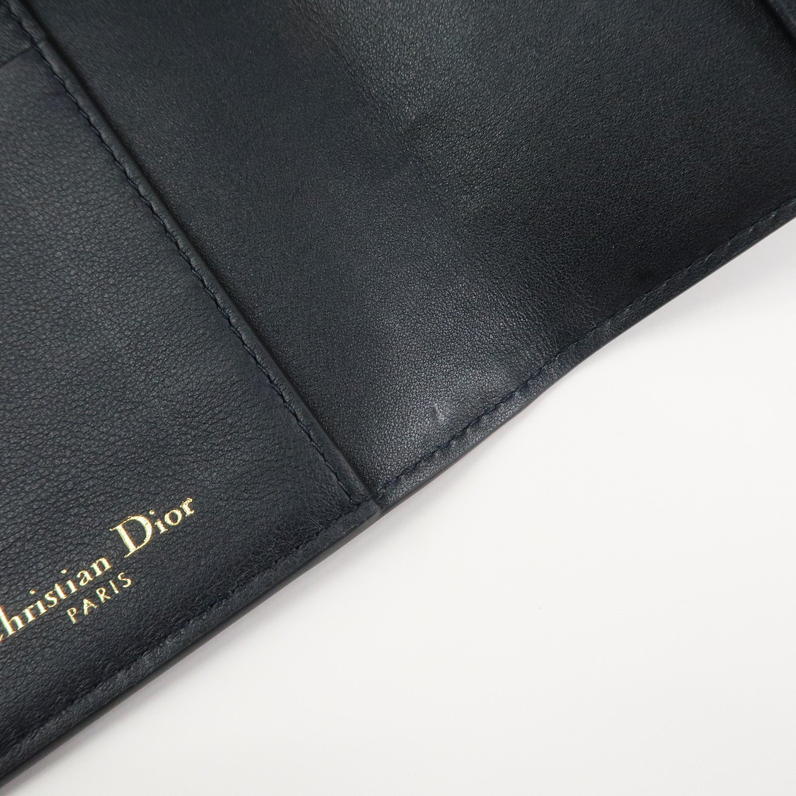 Christian Dior Trotter Jacquard Canvas Leather Card Passport Case