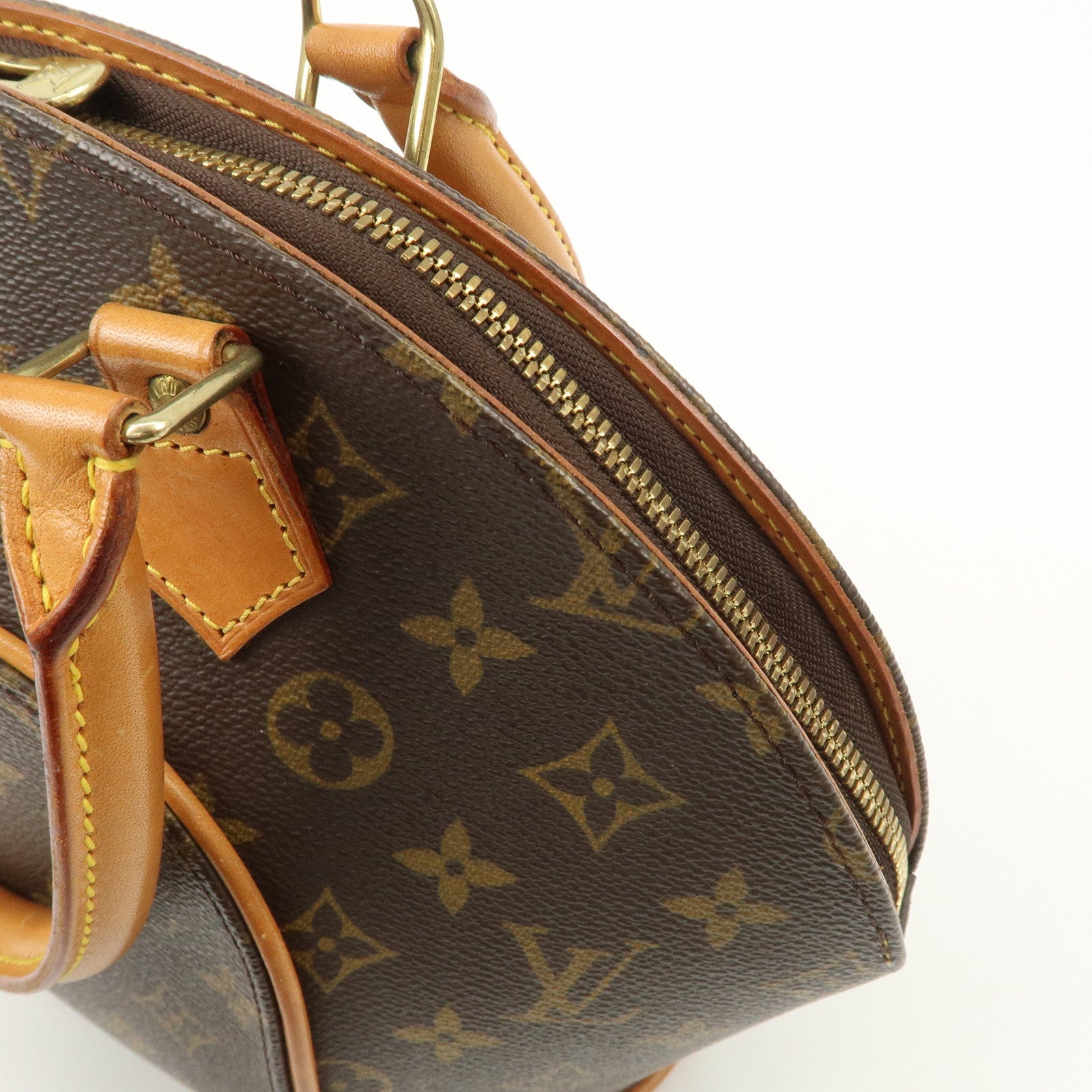 Louis Vuitton Monogram Ellipse PM Hand Bag Brown M51127