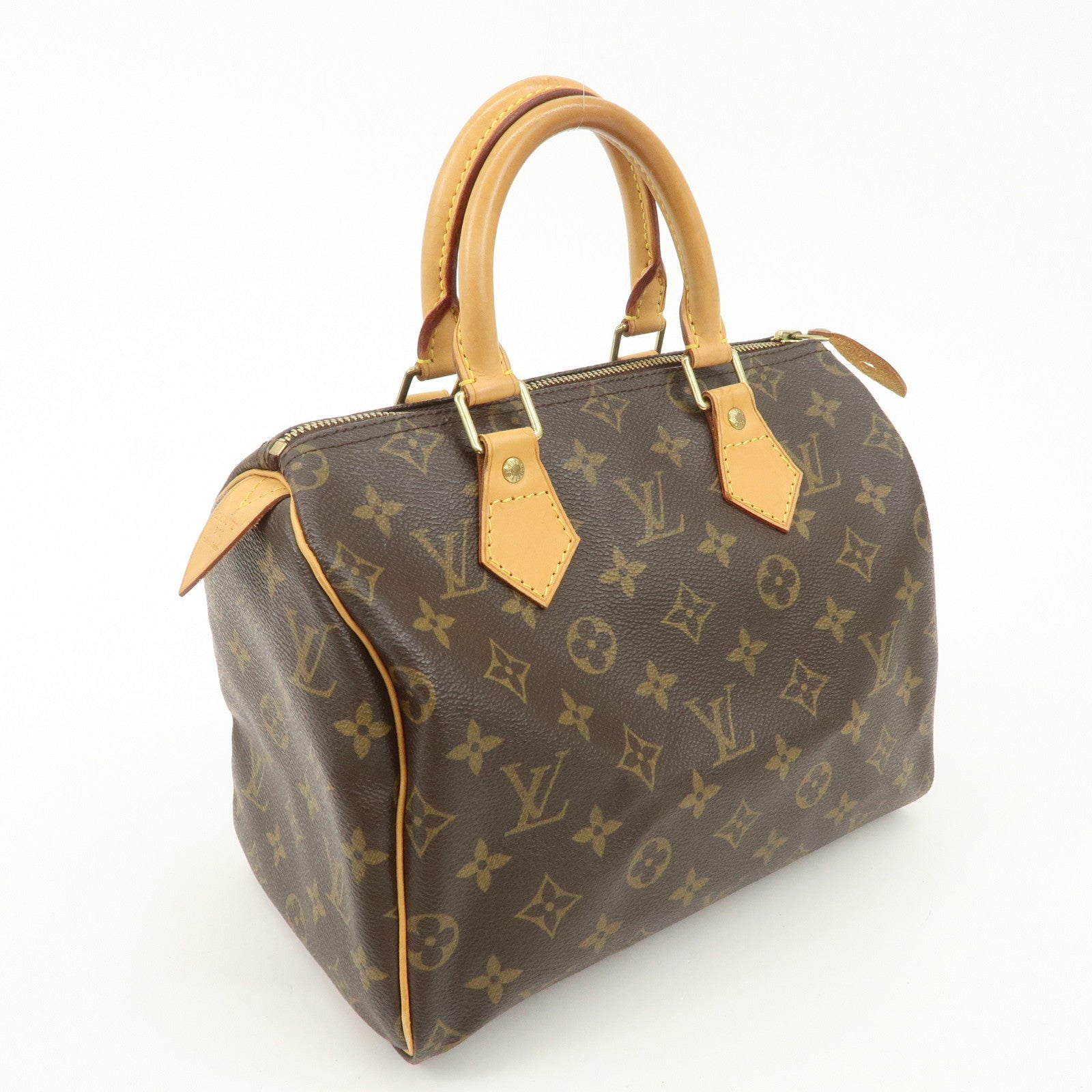 Louis Vuitton Monogram Speedy 25 Boston Bag Hand Bag Brown M41528