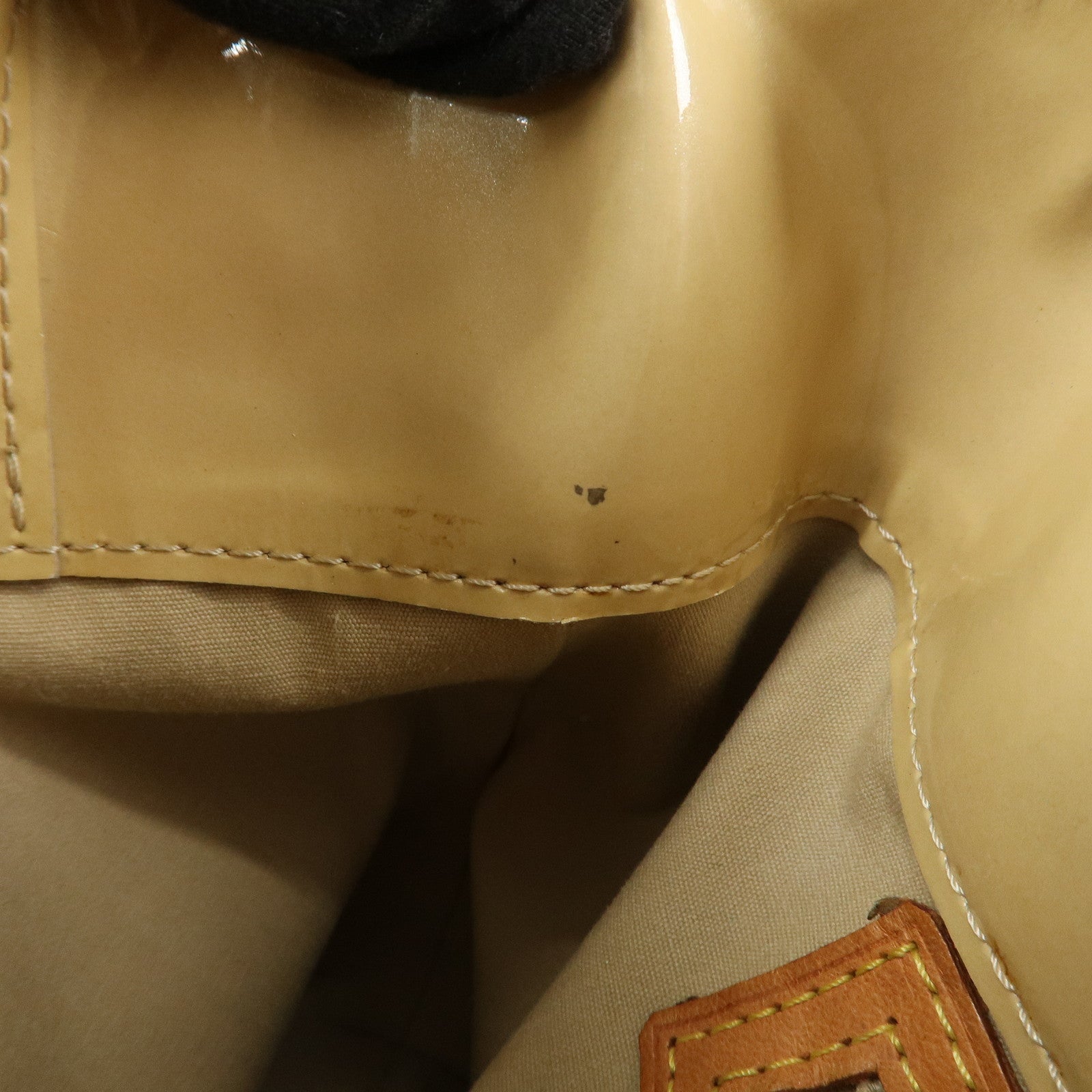 Louis Vuitton Monogram Vernis Lead PM Hand Bag Noisette M91334