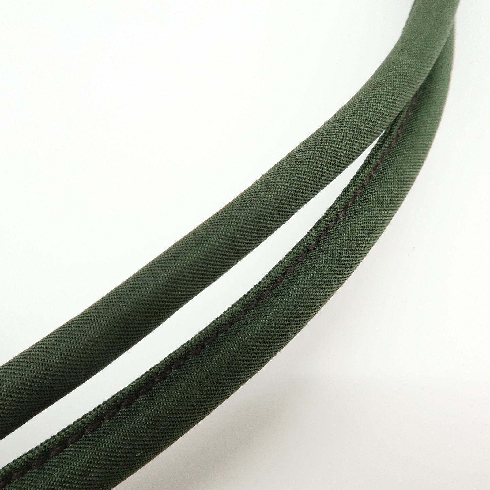 PRADA Triangle Logo Nylon Shoulder Bag Hand Bag Green B6242