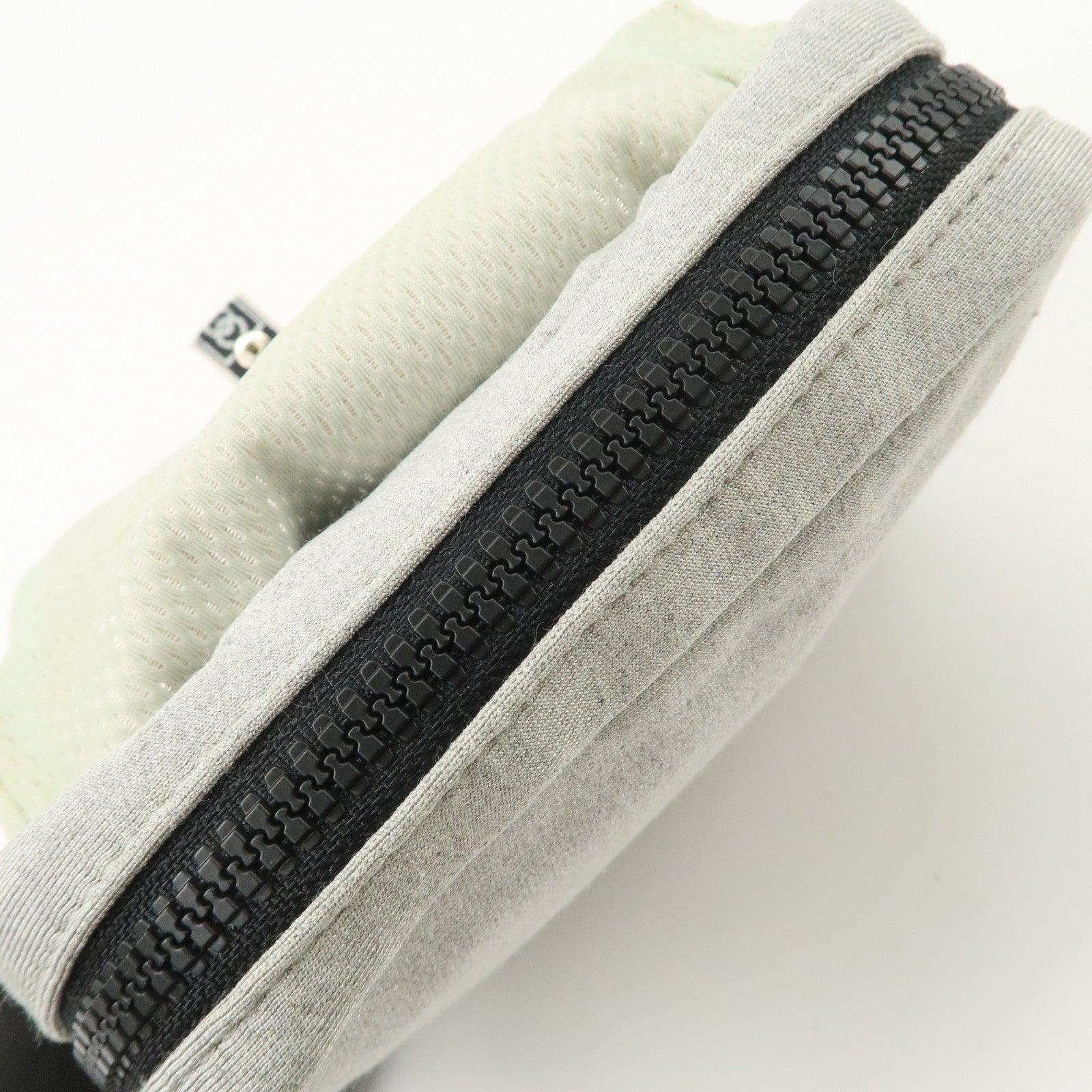 CHANEL Sport Line Cotton Jersey Waist Bag Body Bag Grey