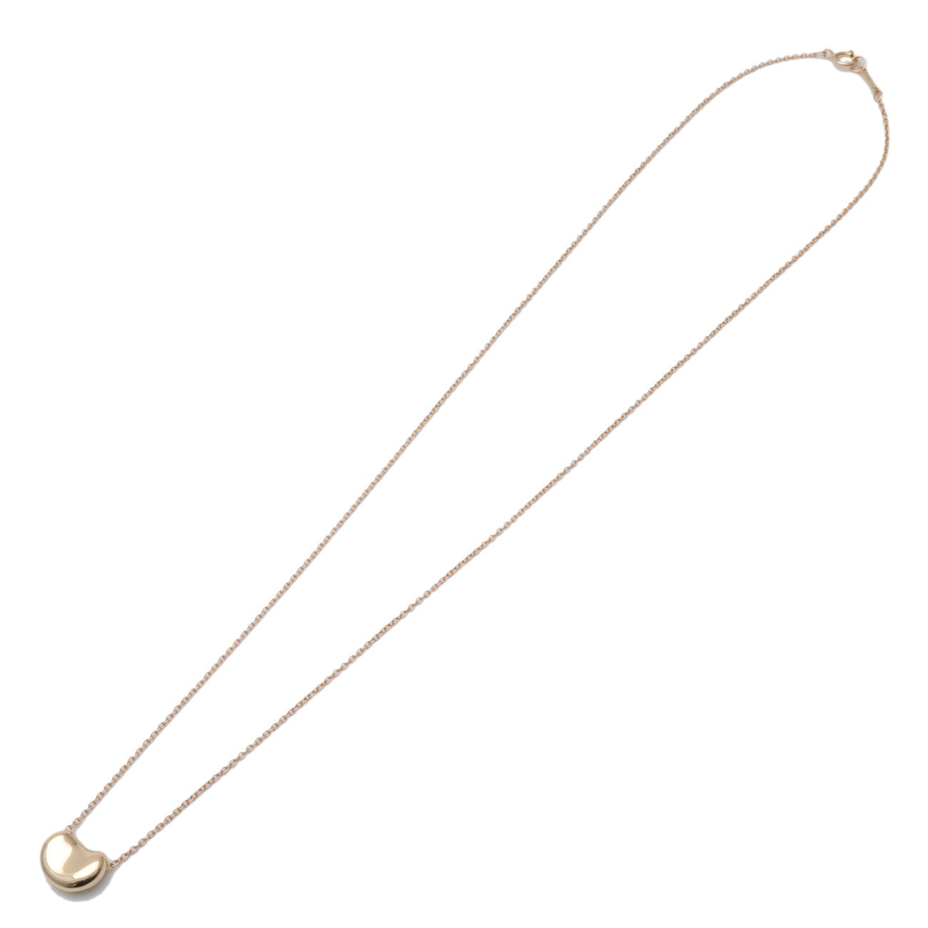 Tiffany & Co Bean Necklace Small K18 750YG Yellow Gold