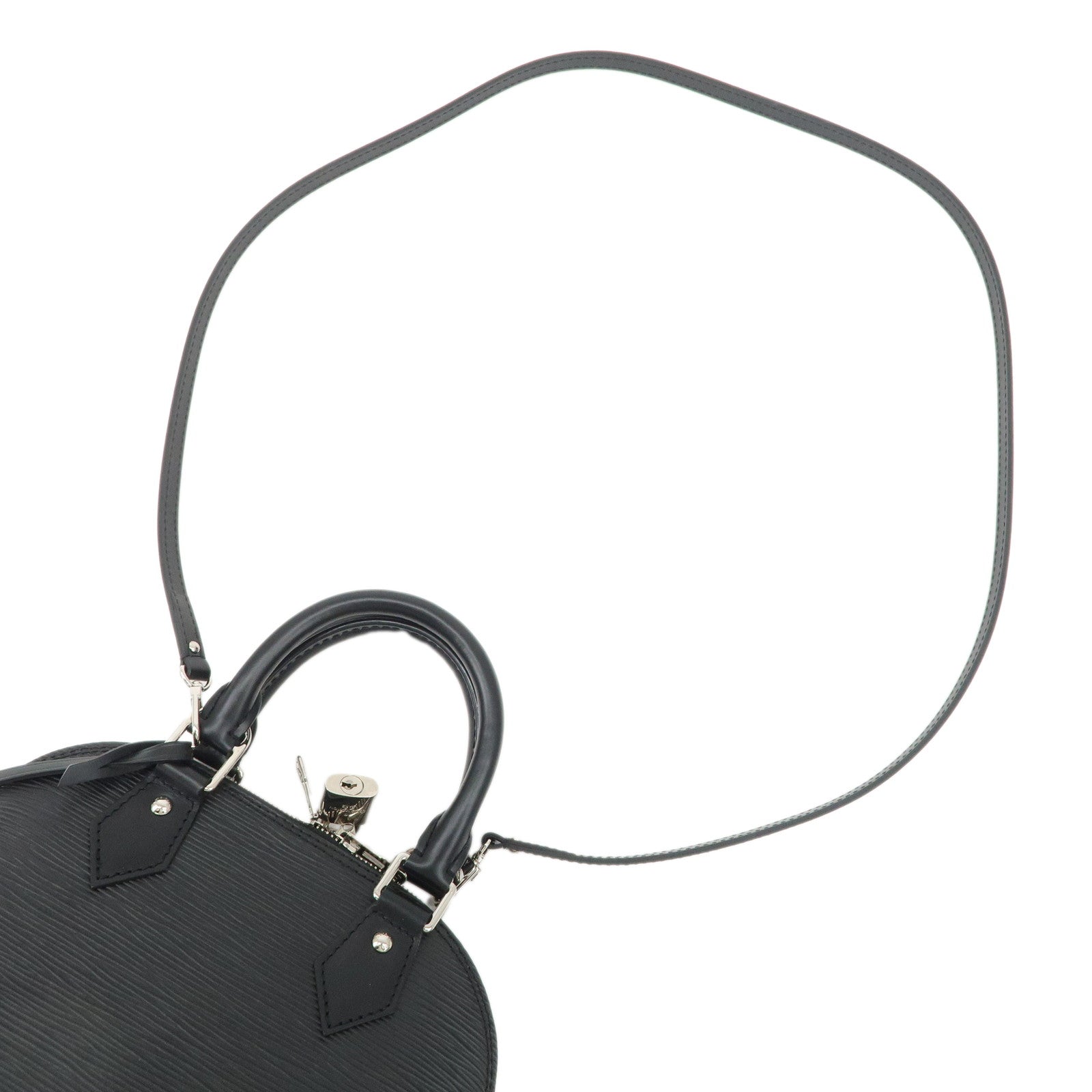 Louis Vuitton Epi Alma BB 2Way Hand Shoulder Bag Noir Black M40862