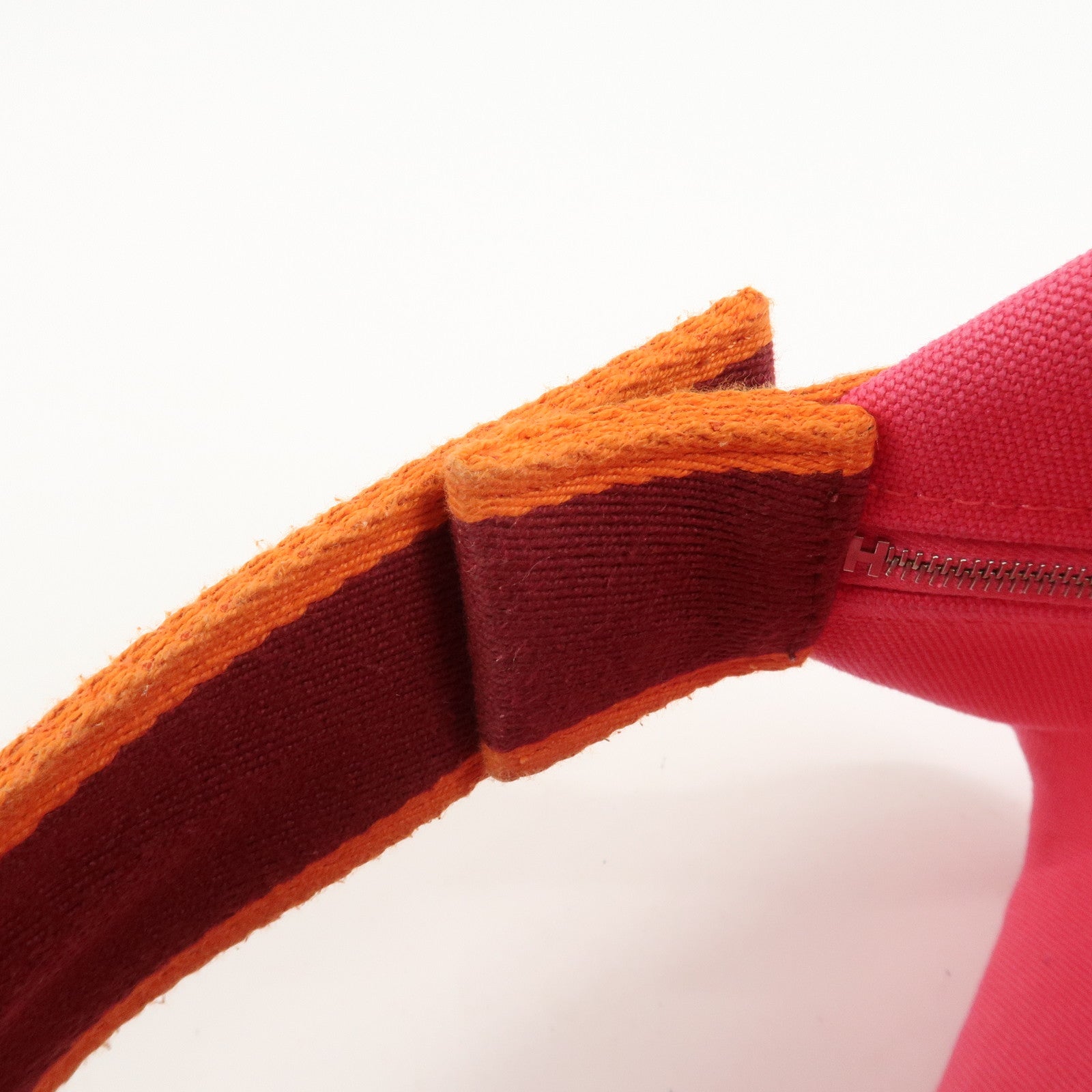 HERMES Brides A Brac GM Pouch Hand Bag Vanity Bag Toile H Pink