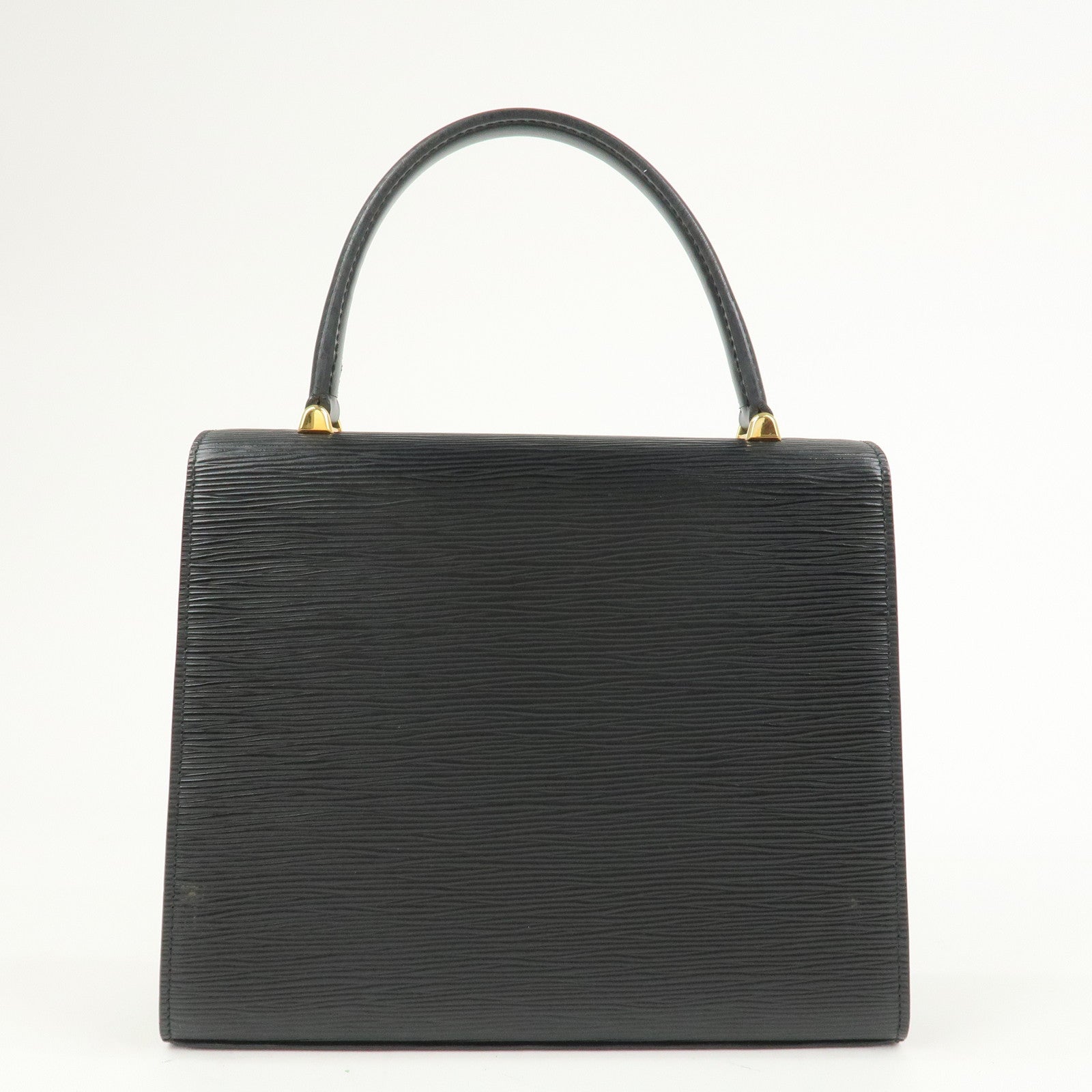 Louis Vuitton Epi Leather Malesherbes Hand Bag Noir M52372