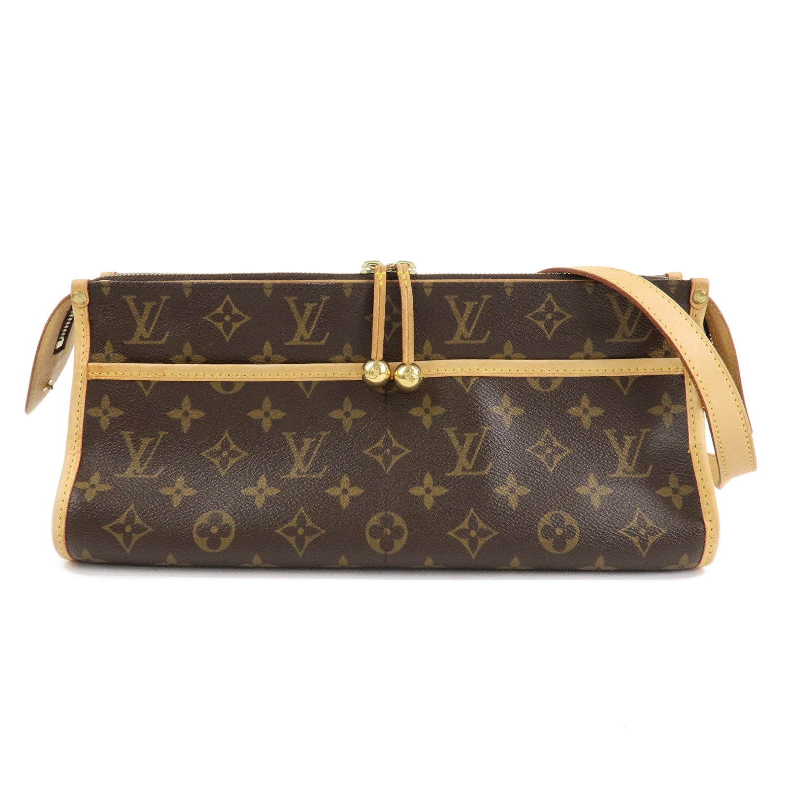 Louis Vuitton Monogram Popincourt Long Shoulder Bag Brown M40008 Used