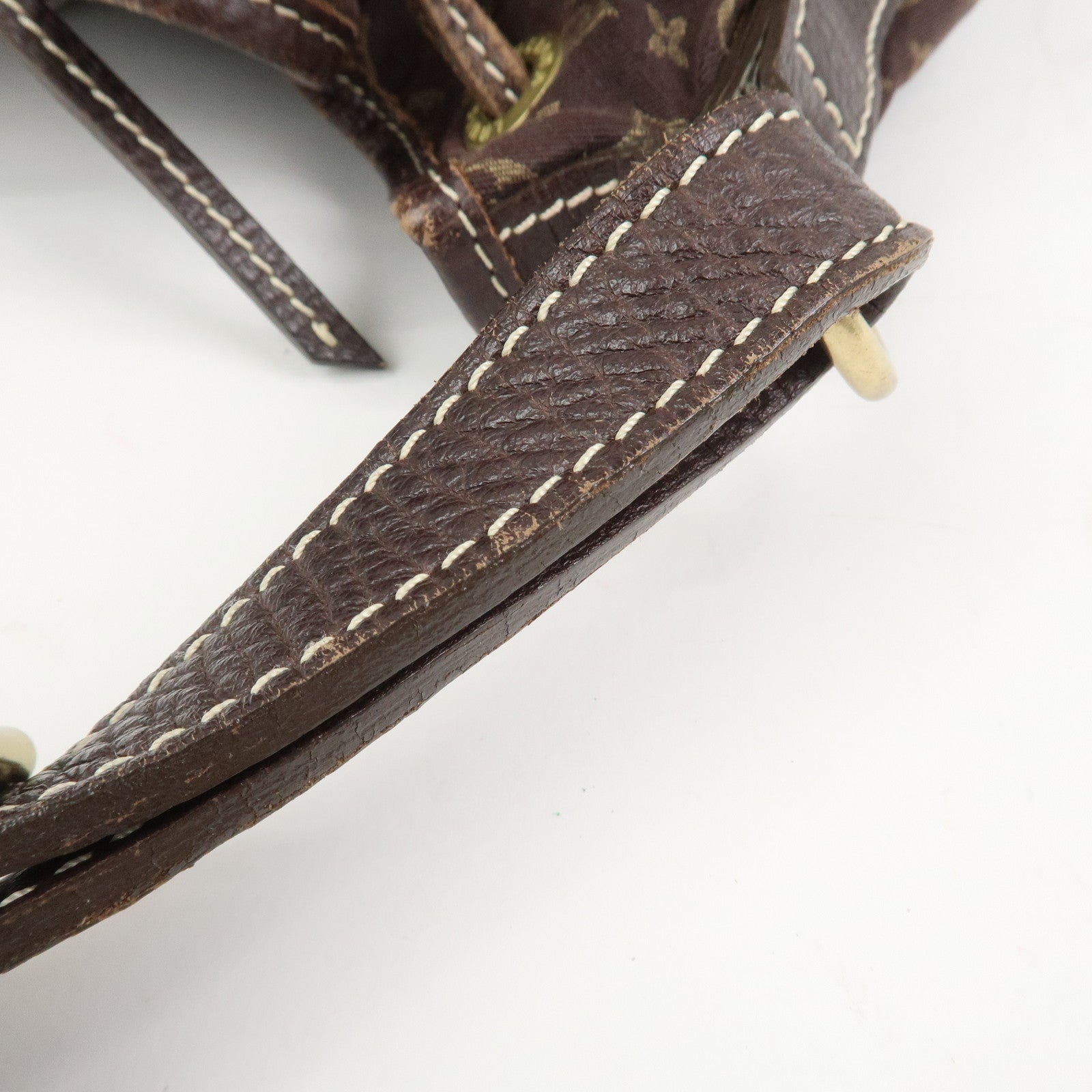 Louis Vuitton Monogram Mini Lin Noe Shoulder Bag Ebene M95229