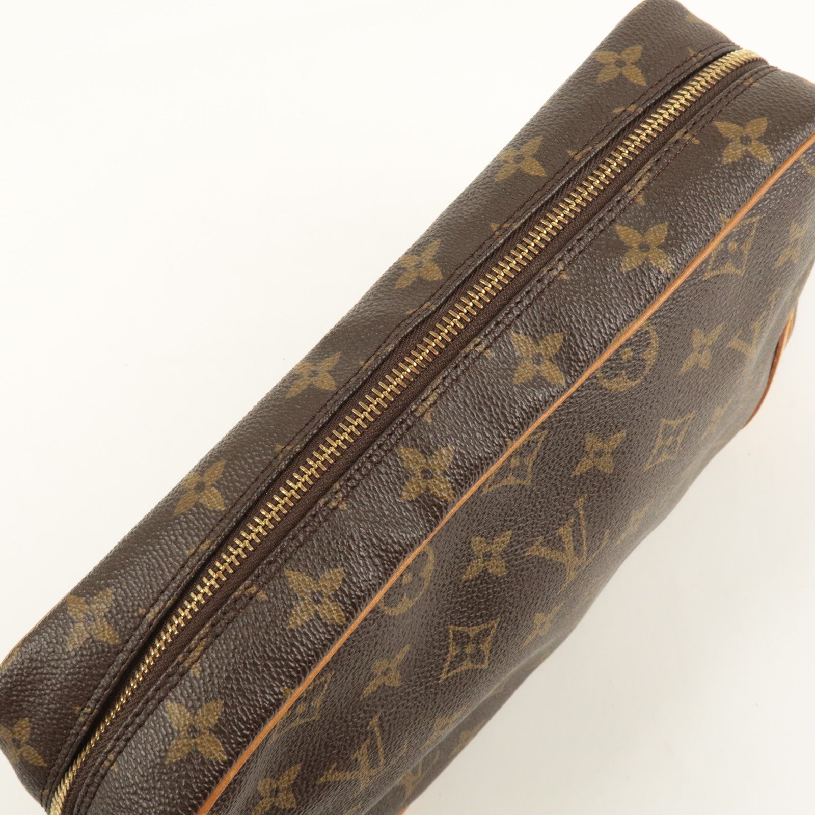 Louis Vuitton Monogram Compiegne 28 Pouch Clutch Bag Brown M51845 Used