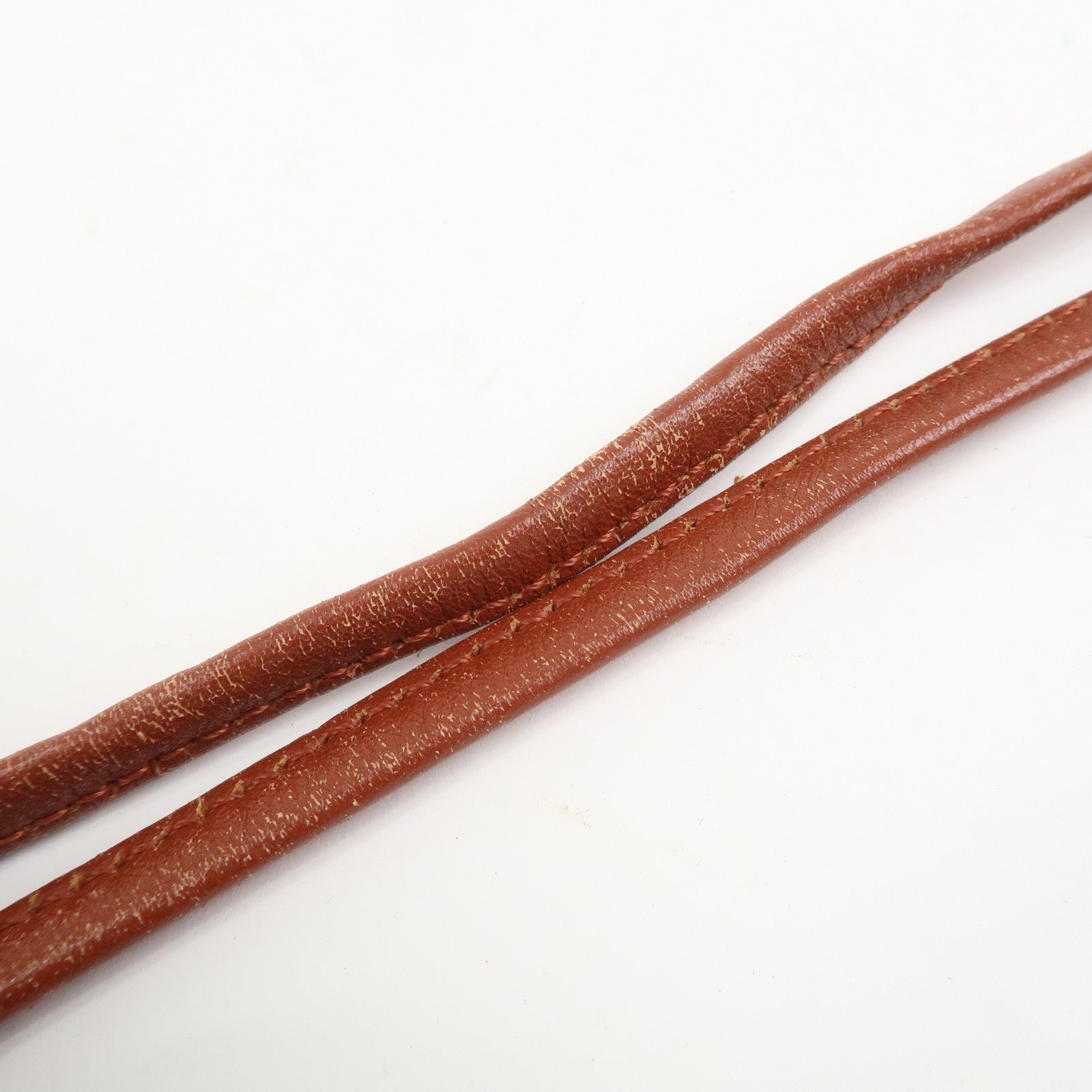 MCM Visetos Leather Drawstring Shoulder Bag Brown