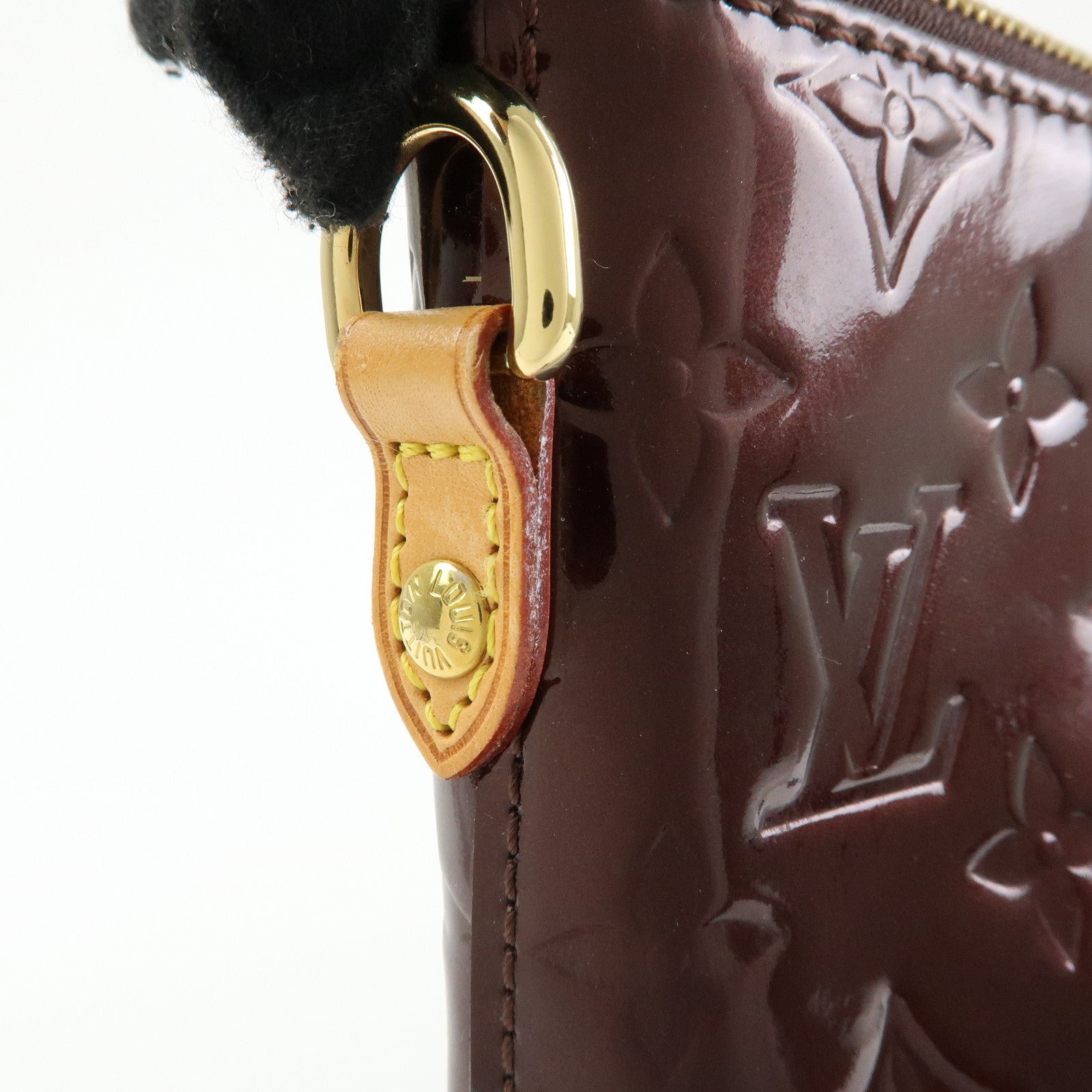 Louis Vuitton Monogram Vernis Bellevue GM Hand Bag Amarante M93589