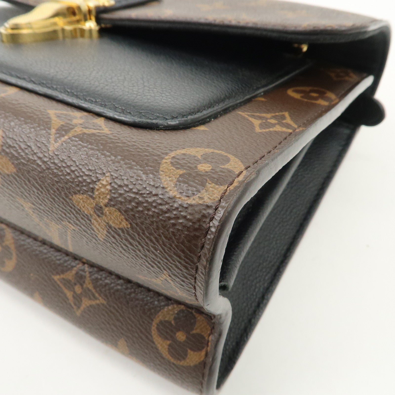 Louis Vuitton Monogram Victoire Chain Shoulder Bag Brown M41730 Used