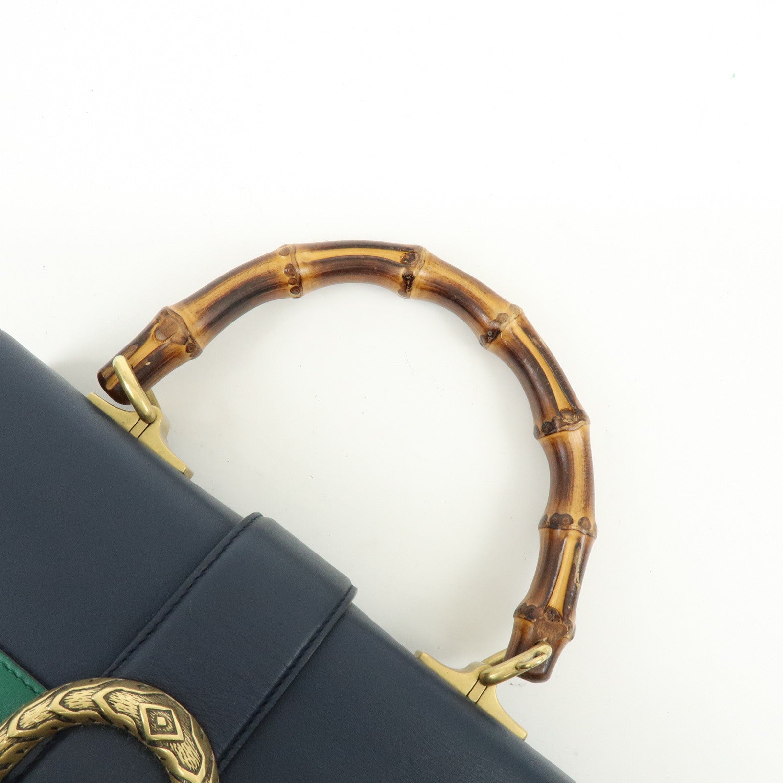 GUCCI Dionysus Bamboo Leather 2Way Bag Hand Bag Shoulder Bag 448075
