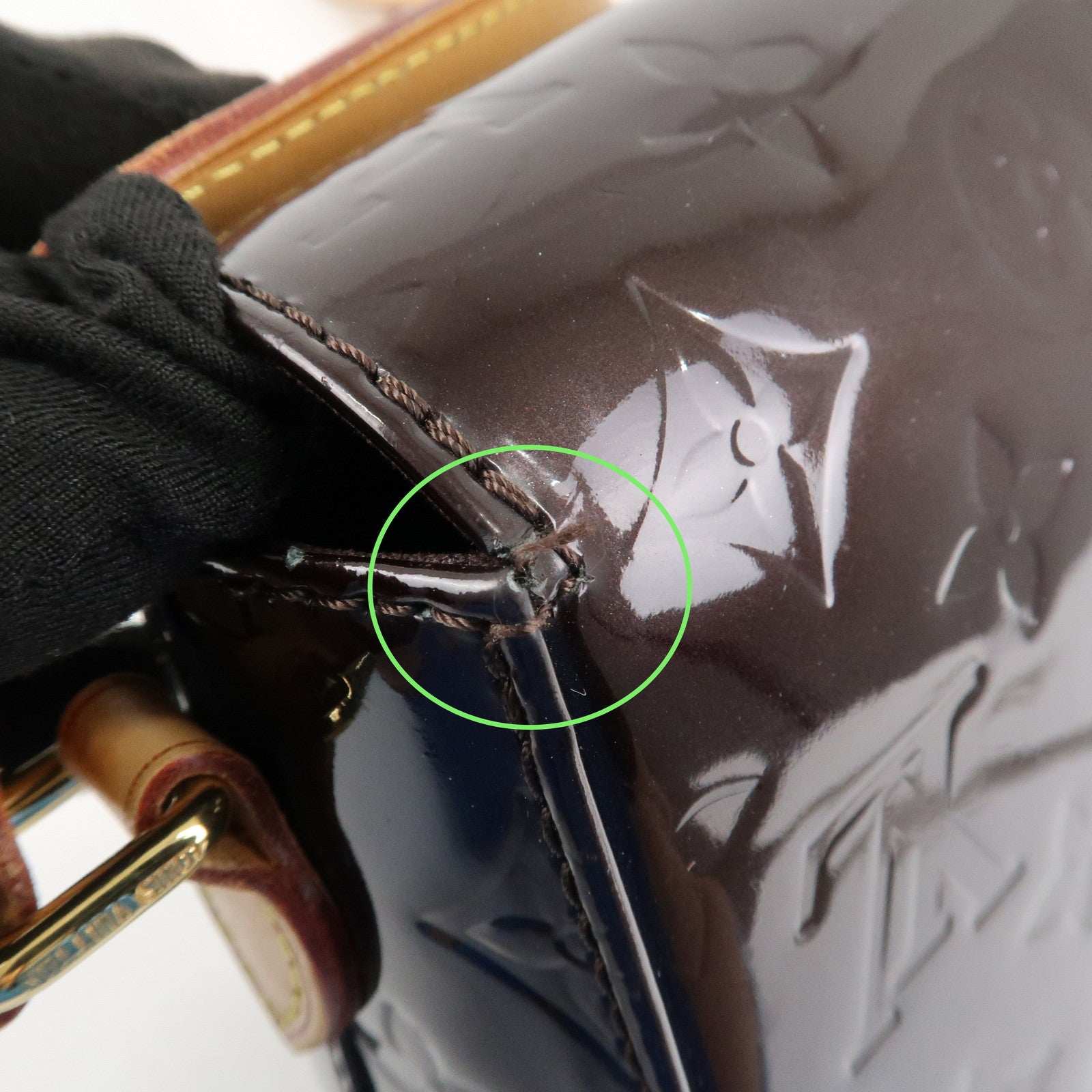 Louis Vuitton Monogram Vernis Leather Belleflower PM M91704 Used