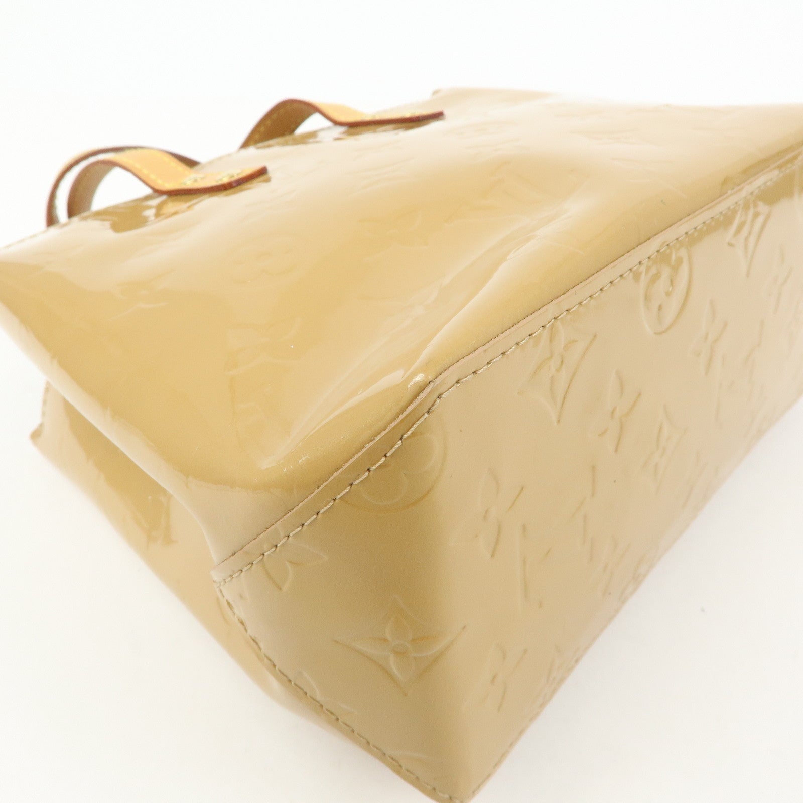 Louis Vuitton Monogram Vernis Reade PM Hand Bag Noisette M91334