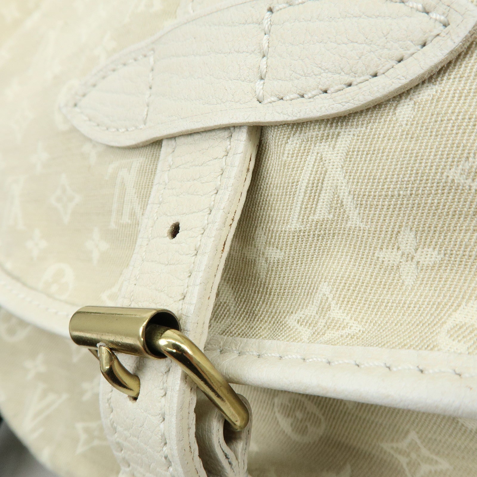 Louis Vuitton Monogram Mini Lin Saumur 30 Shoulder Bag Dune M95314