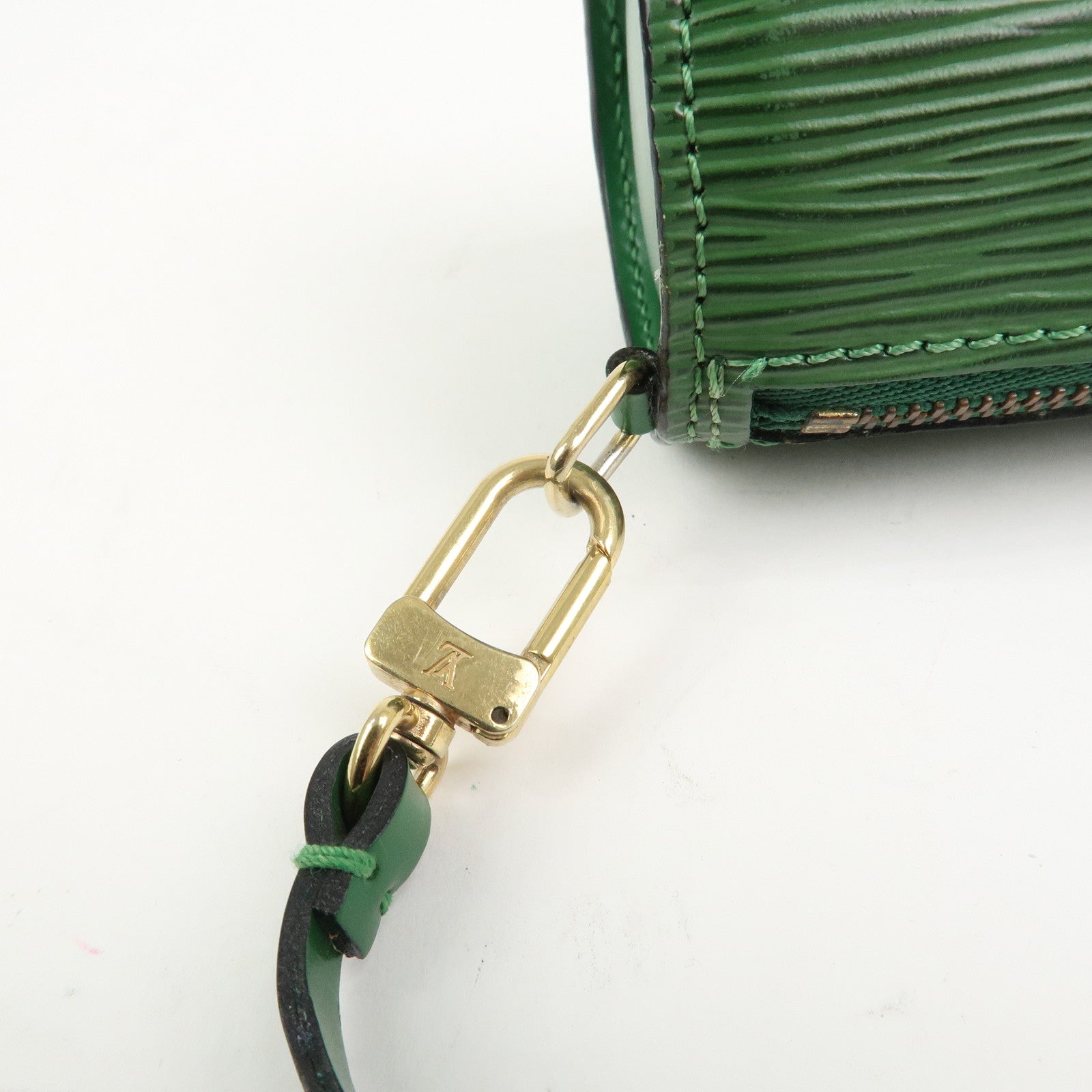 Louis Vuitton Epi Mini Pouch For Soufflot Hand Bag Borneo Green