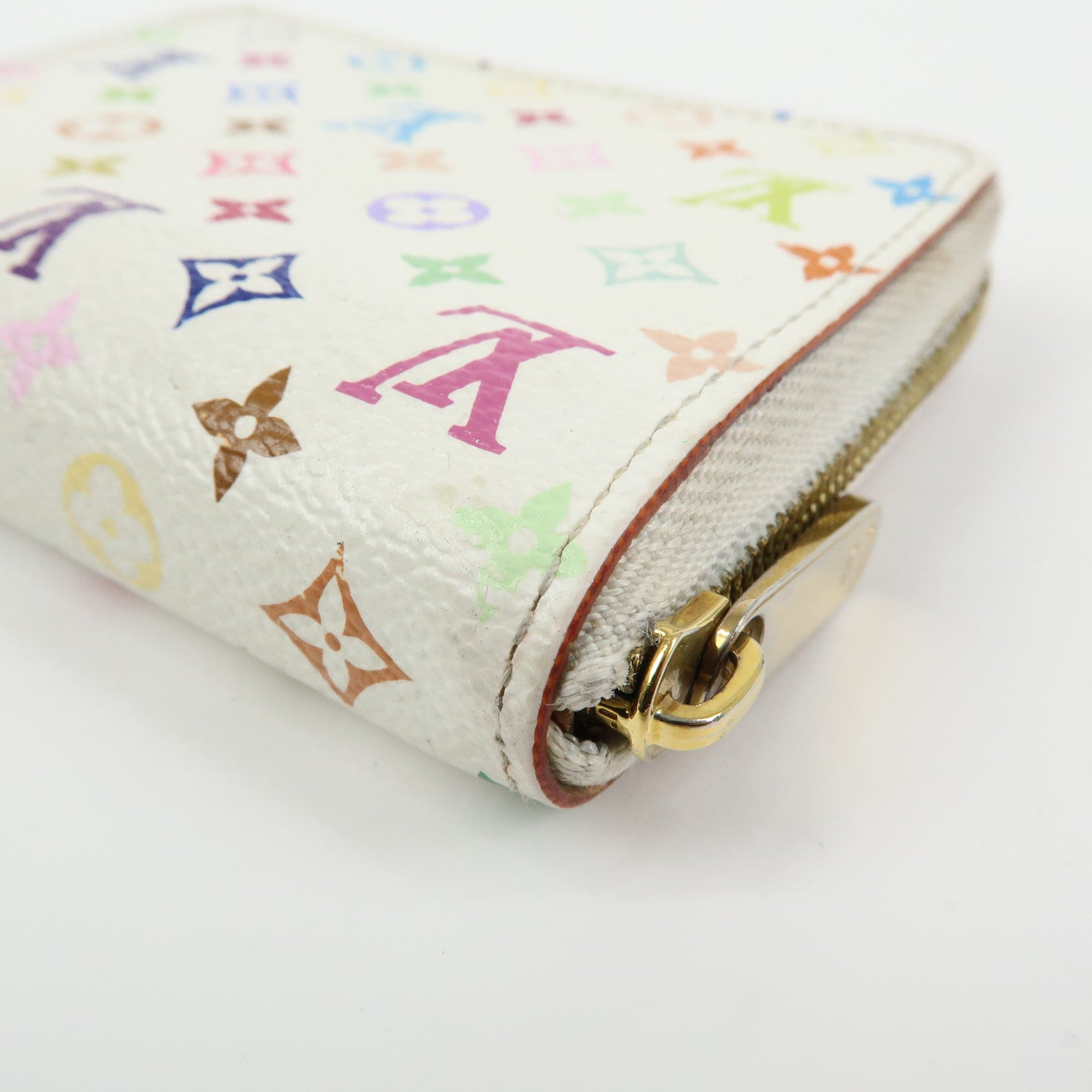Louis Vuitton Monogram Multicolor Zippy Coin Purse Blanc M66548