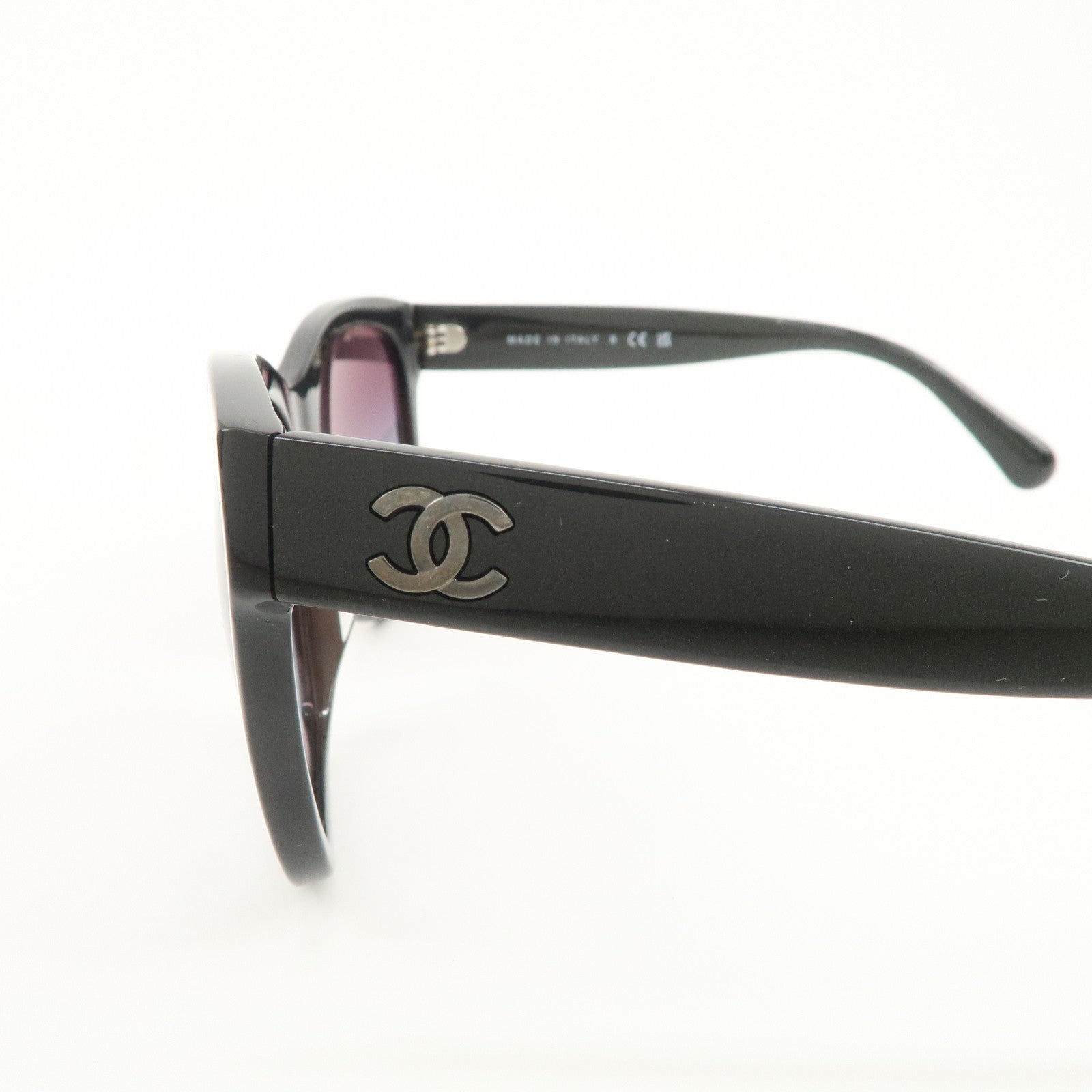 CHANEL Plastic Sunglasses Dark Brown 5380-A c.1707/S6 56□17 140 3NS
