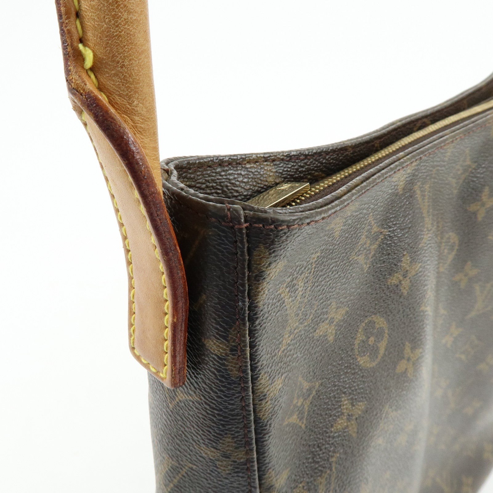 Louis Vuitton Monogram Looping GM Shoulder Bag Brown M51145