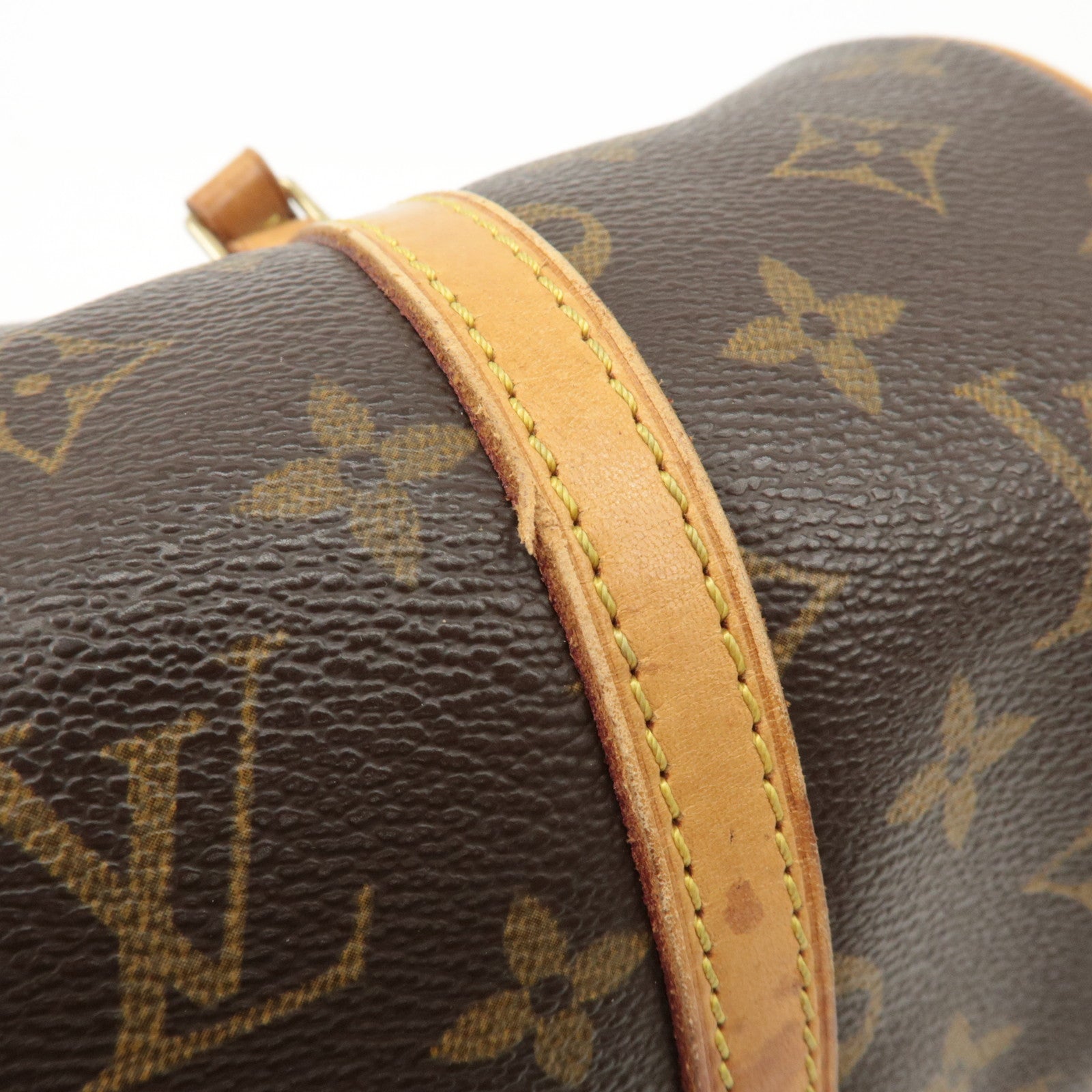 Louis Vuitton Monogram Papillon 30 Hand Bag New Style Brown M51385 Used