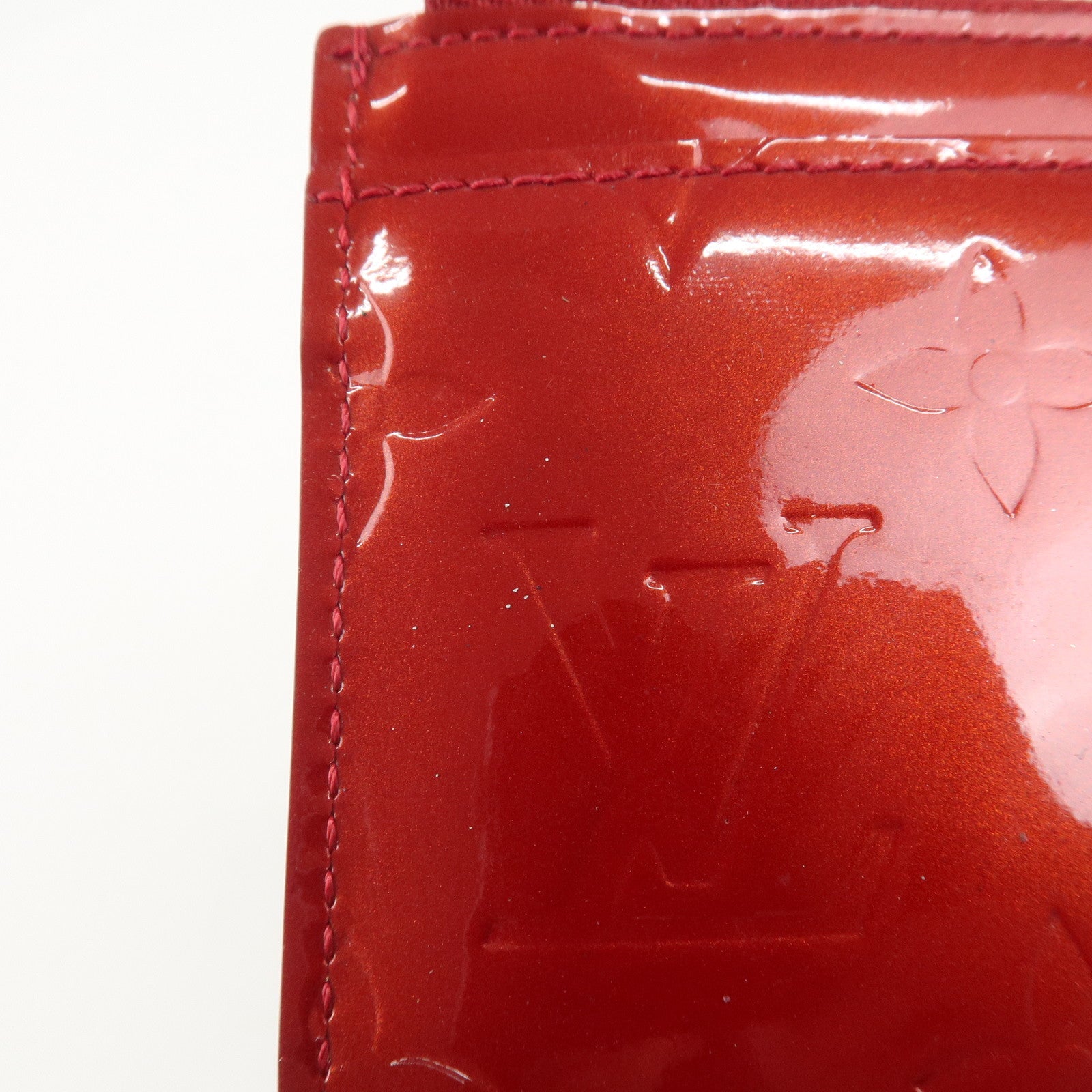 Louis Vuitton Monogram Vernis Pochette Cles NM Cerise M90214