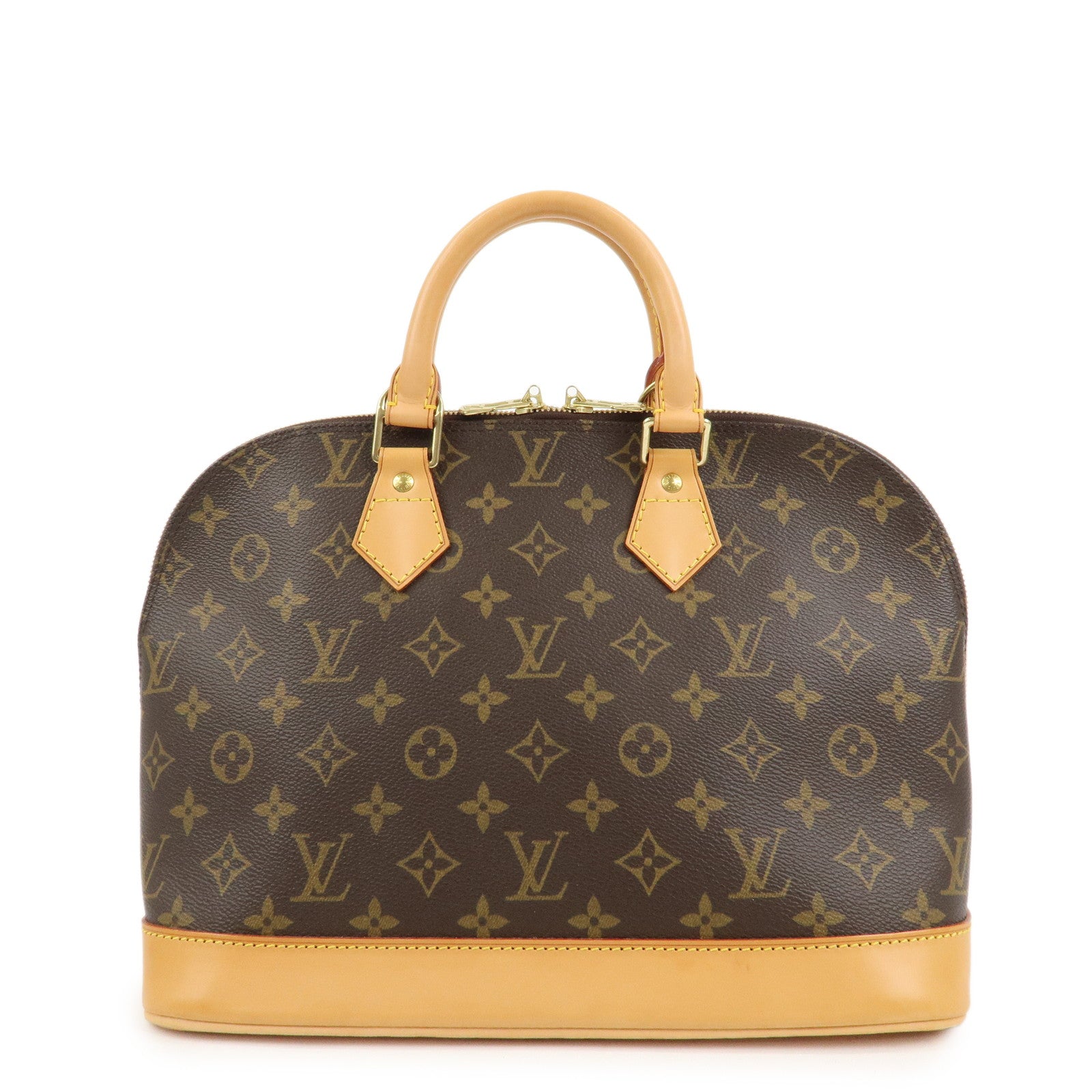 Louis Vuitton Monogram Alma Hand Bag Brown M51130