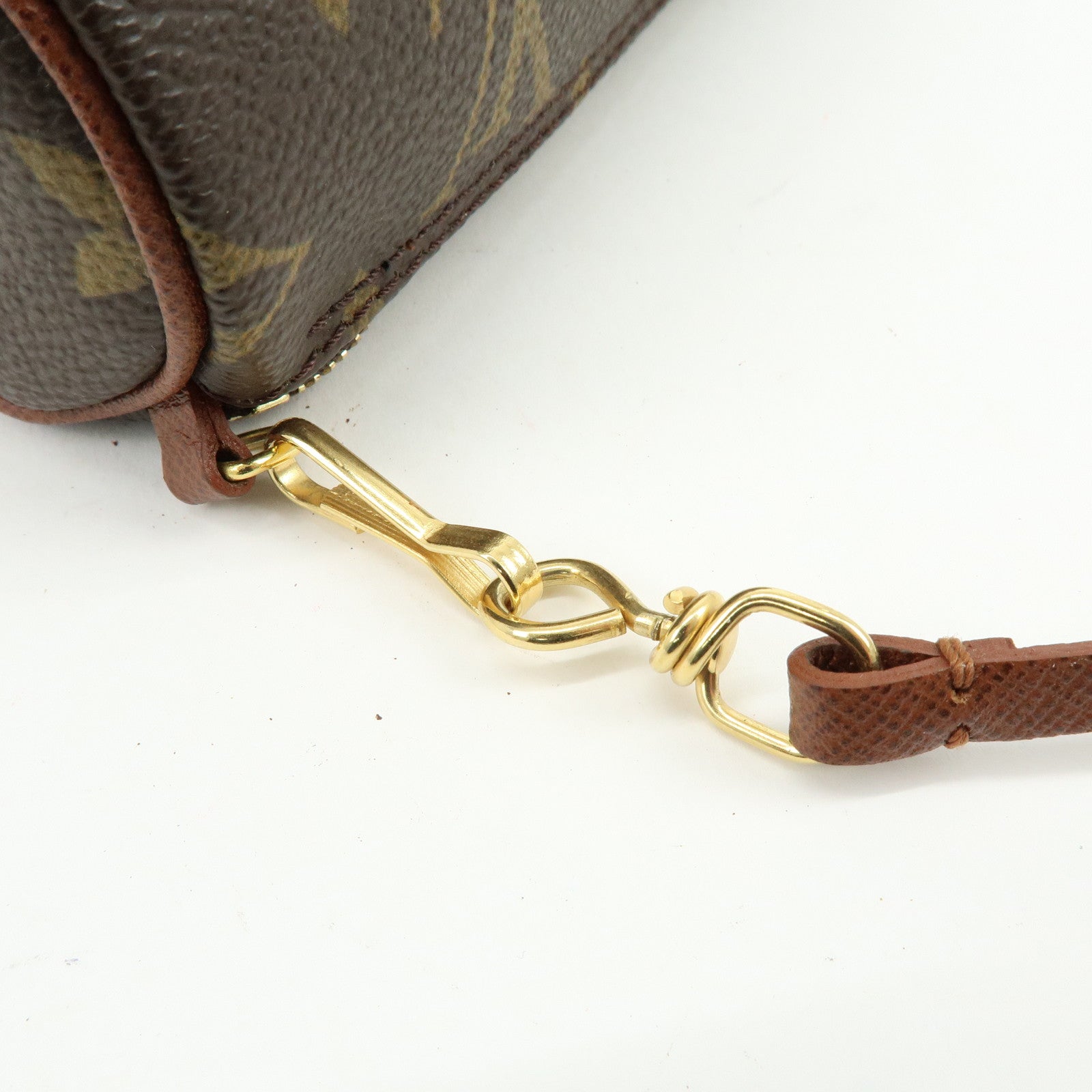 Louis Vuitton Monogram Mini Pouch for Papillon Bag Brown