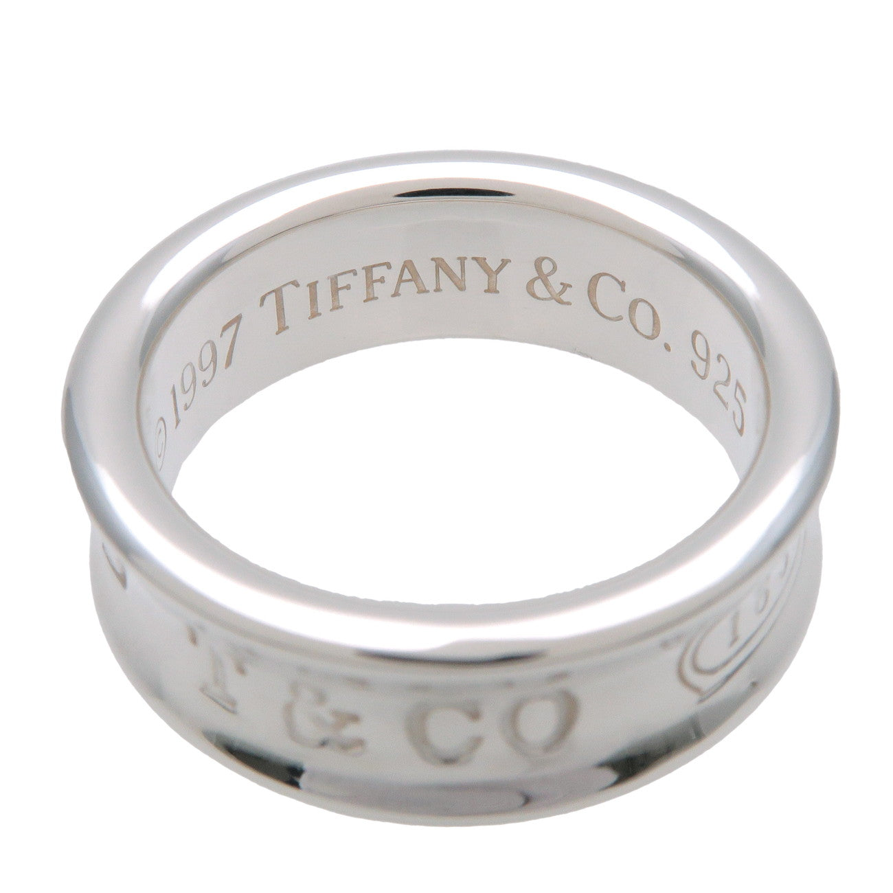 Tiffany & Co 1837 Narrow Ring SV925 Silver US6.5 EU53 HK14