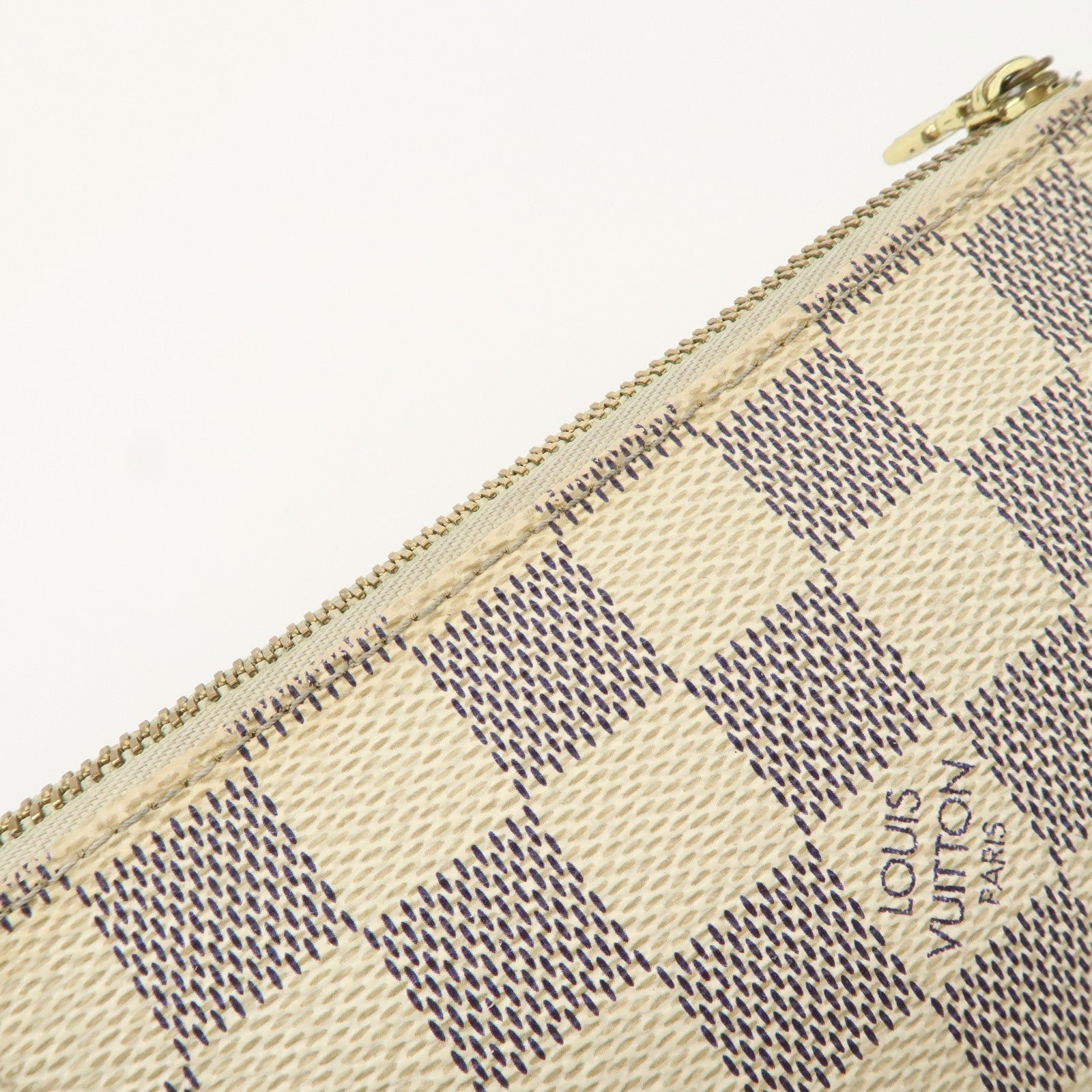 Louis Vuitton Damier Azur Mini Pochette Accessoires Pouch N58010 Used