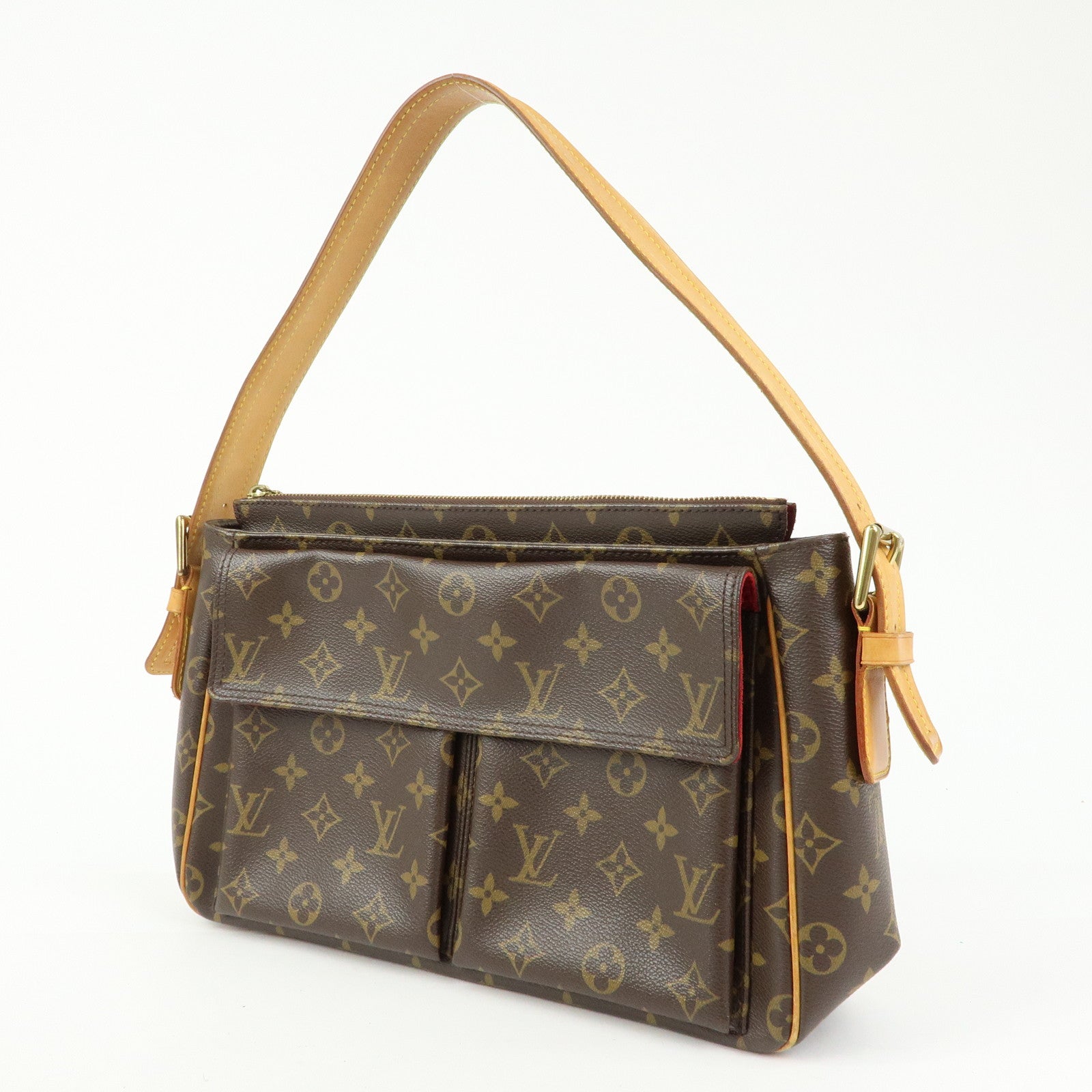 Louis Vuitton Monogram Viva Cite GM Shoulder Bag Brown M51163