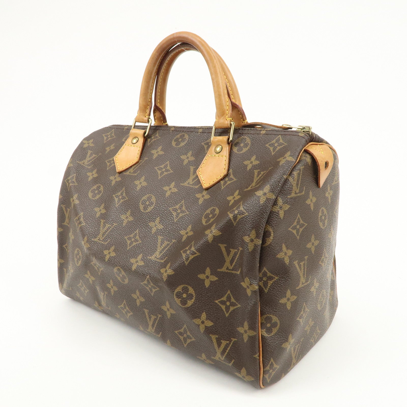 Louis Vuitton Monogram Speedy 30 Boston Bag Brown M41524