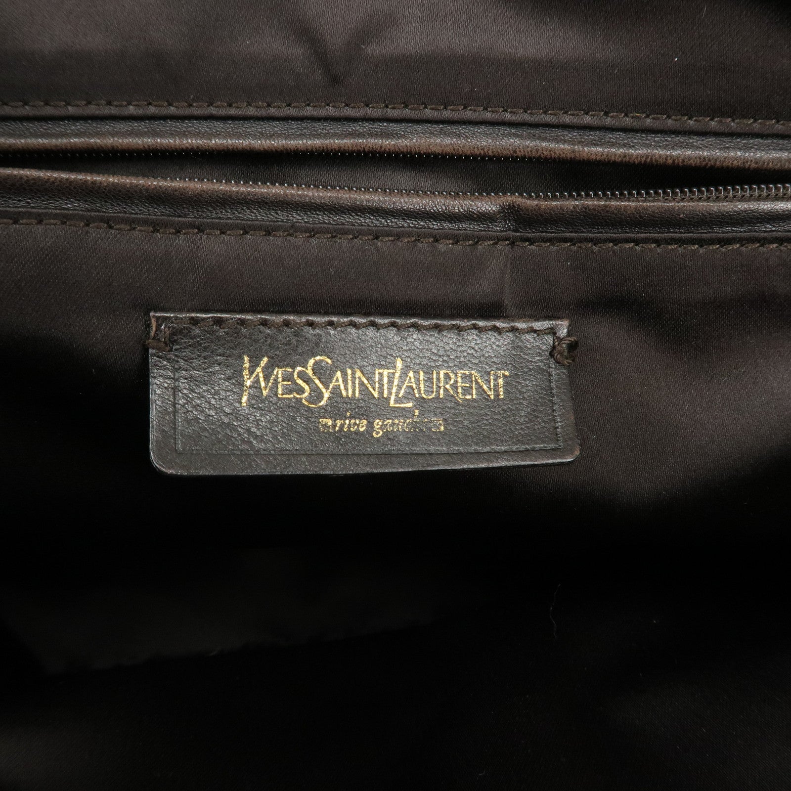 SAINT LAURENT PARIS Muse Leather Shoulder Bag Khaki 156464