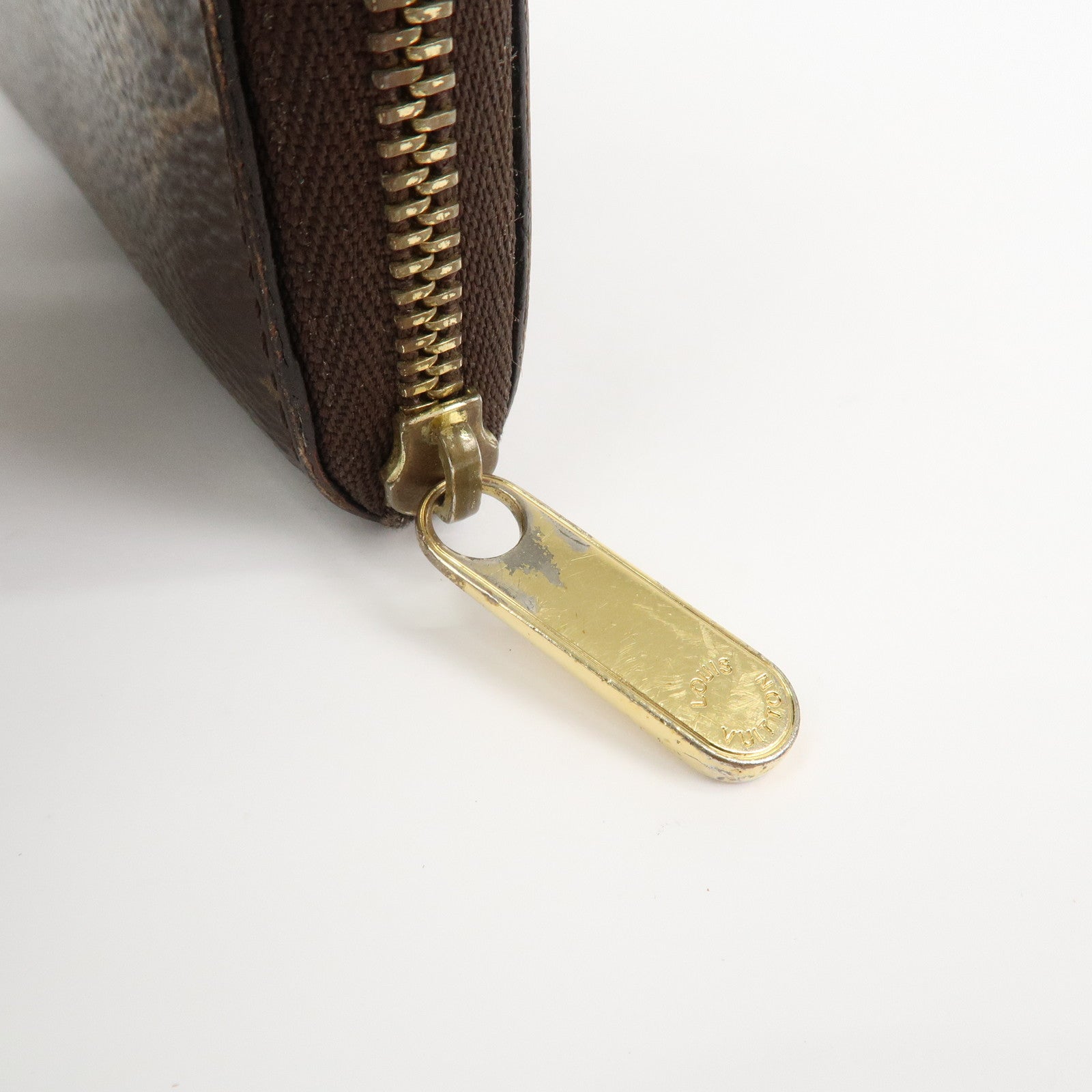 Louis Vuitton Monogram Canvas Zippy Coin Purse Wallet Brown M60067