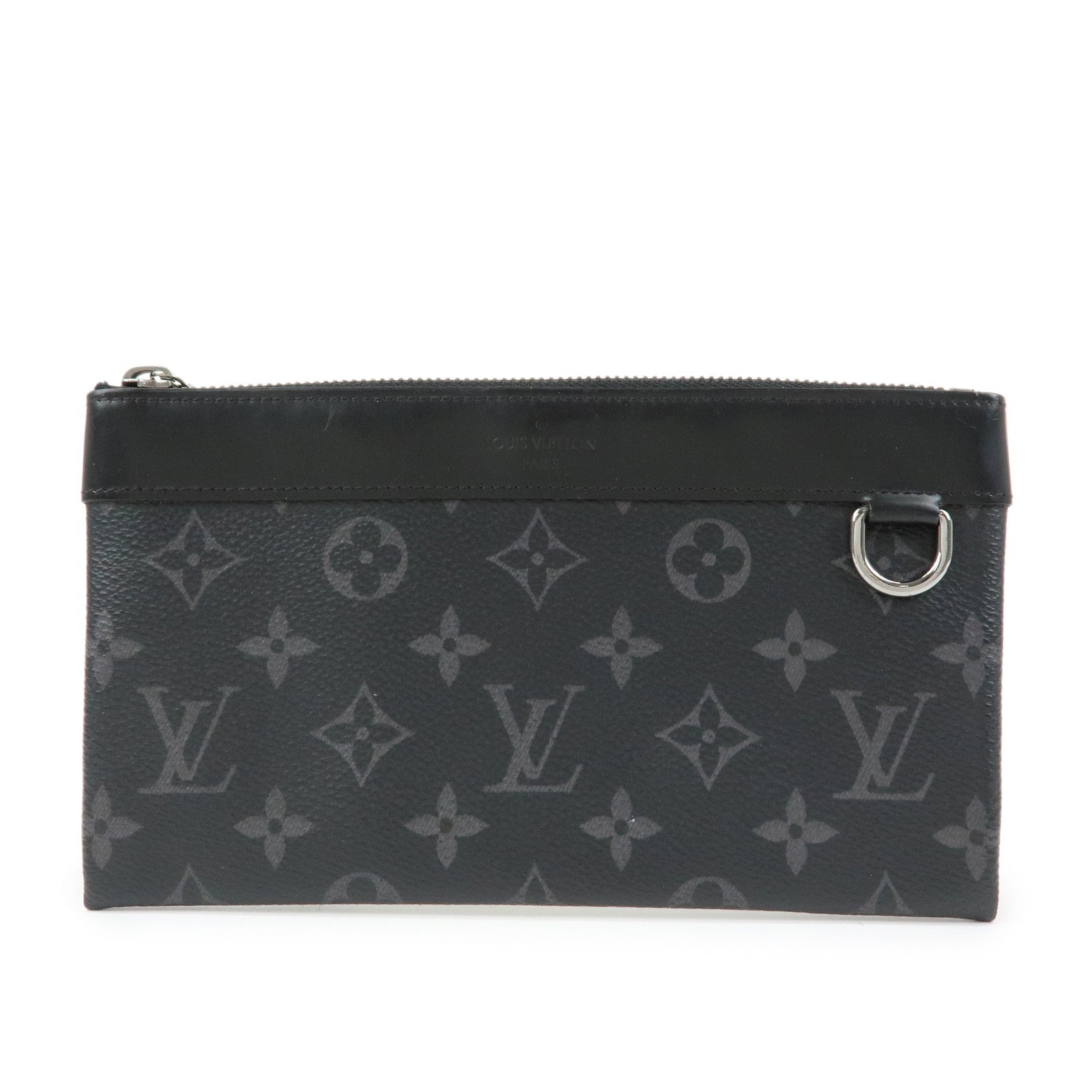 Louis Vuitton Monogram Eclips Pochette Discovery PM Pouch M44323